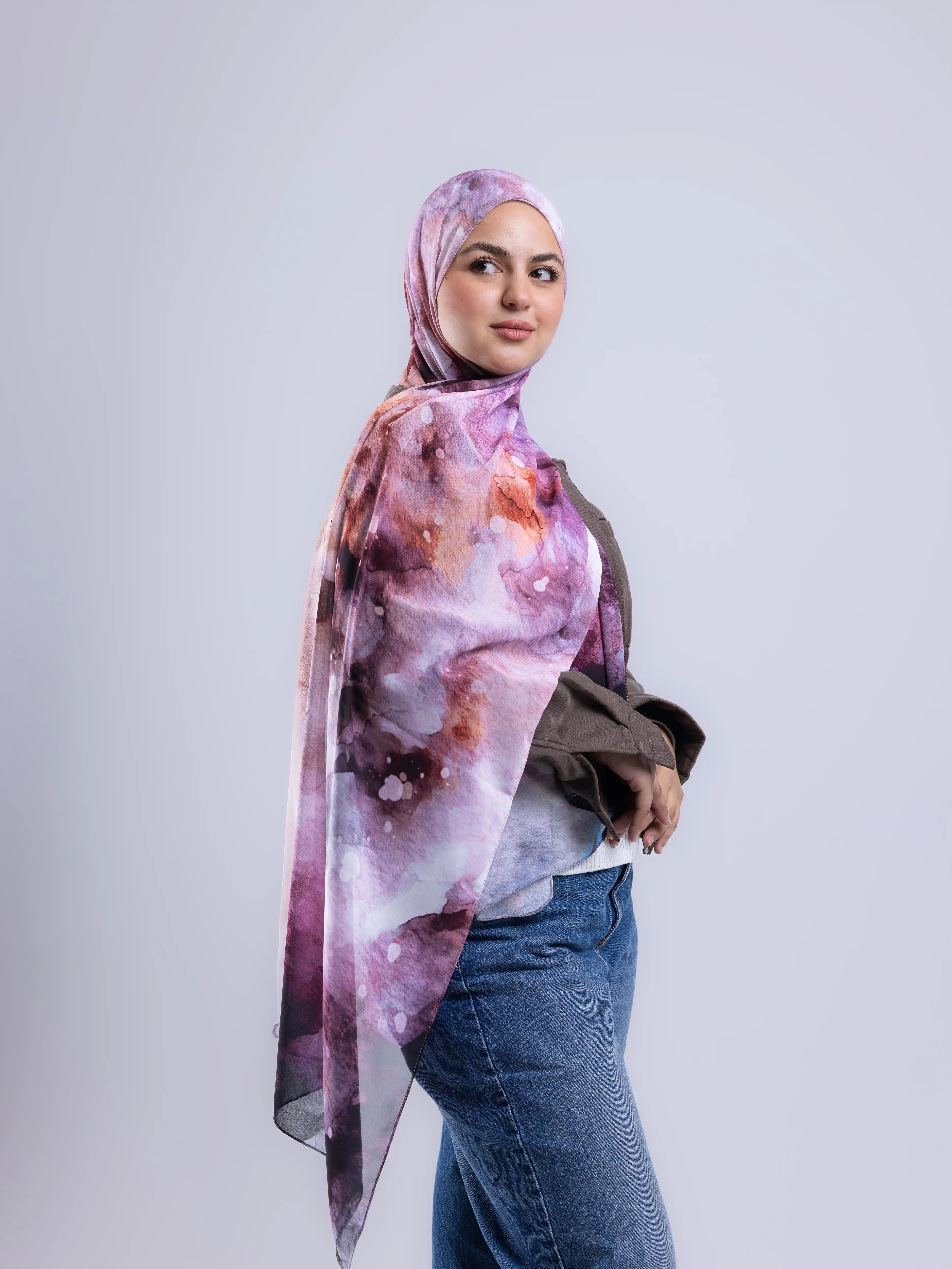 Drift – Premium Printed Chiffon Scarf