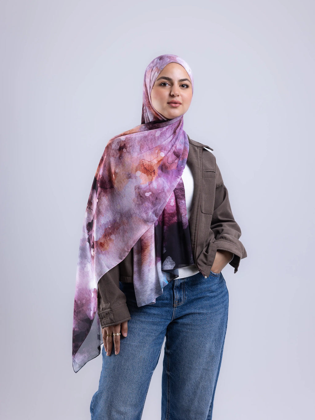 Drift – Premium Printed Chiffon Scarf