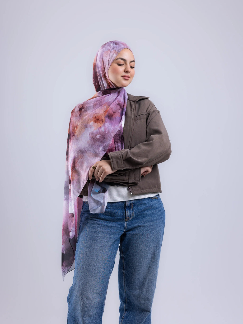 Drift – Premium Printed Chiffon Scarf