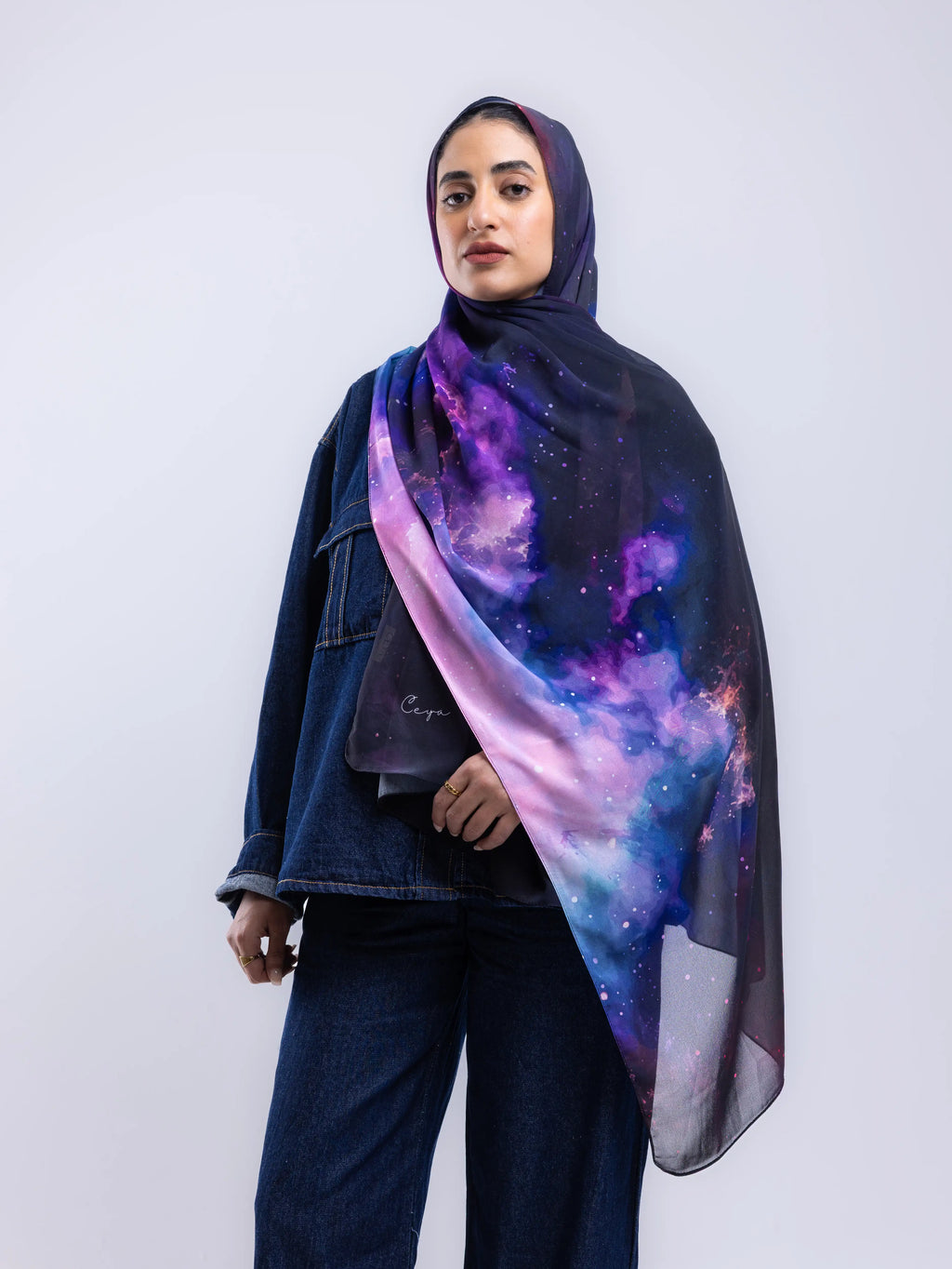 Depth – Premium Printed Chiffon Scarf