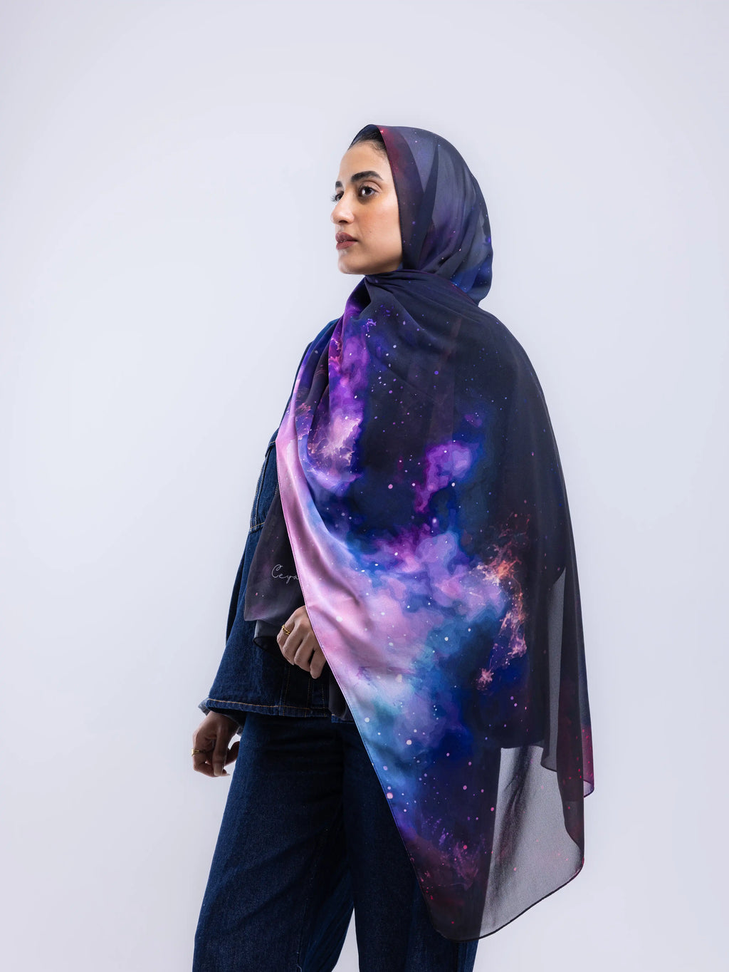 Depth – Premium Printed Chiffon Scarf