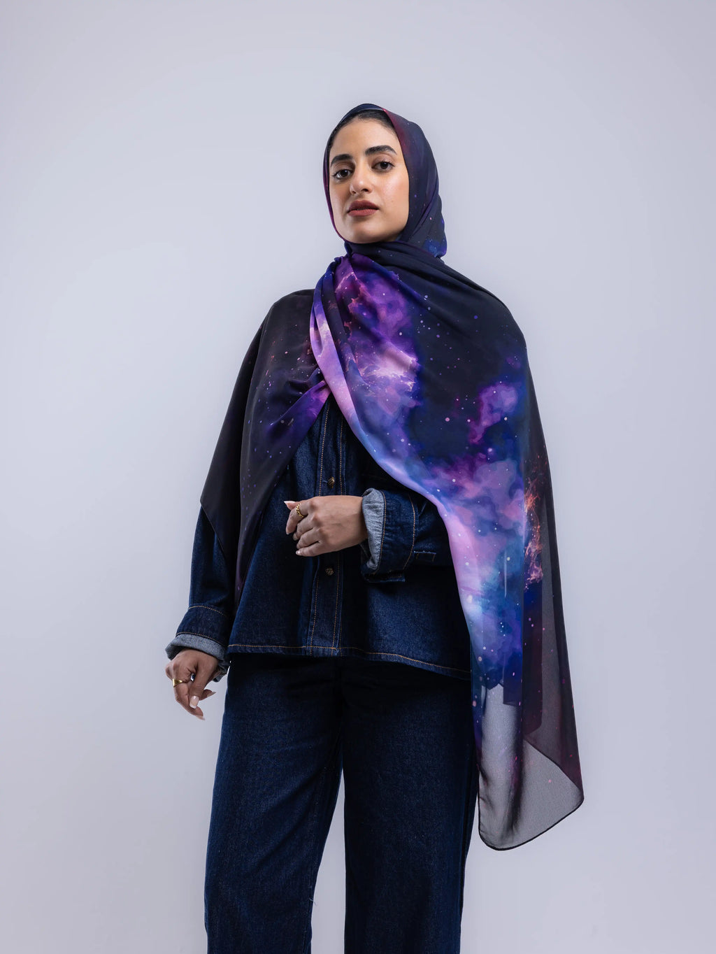 Depth – Premium Printed Chiffon Scarf