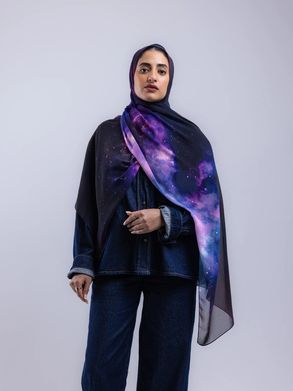 Depth – Premium Printed Chiffon Scarf