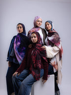 Depth – Premium Printed Chiffon Scarf