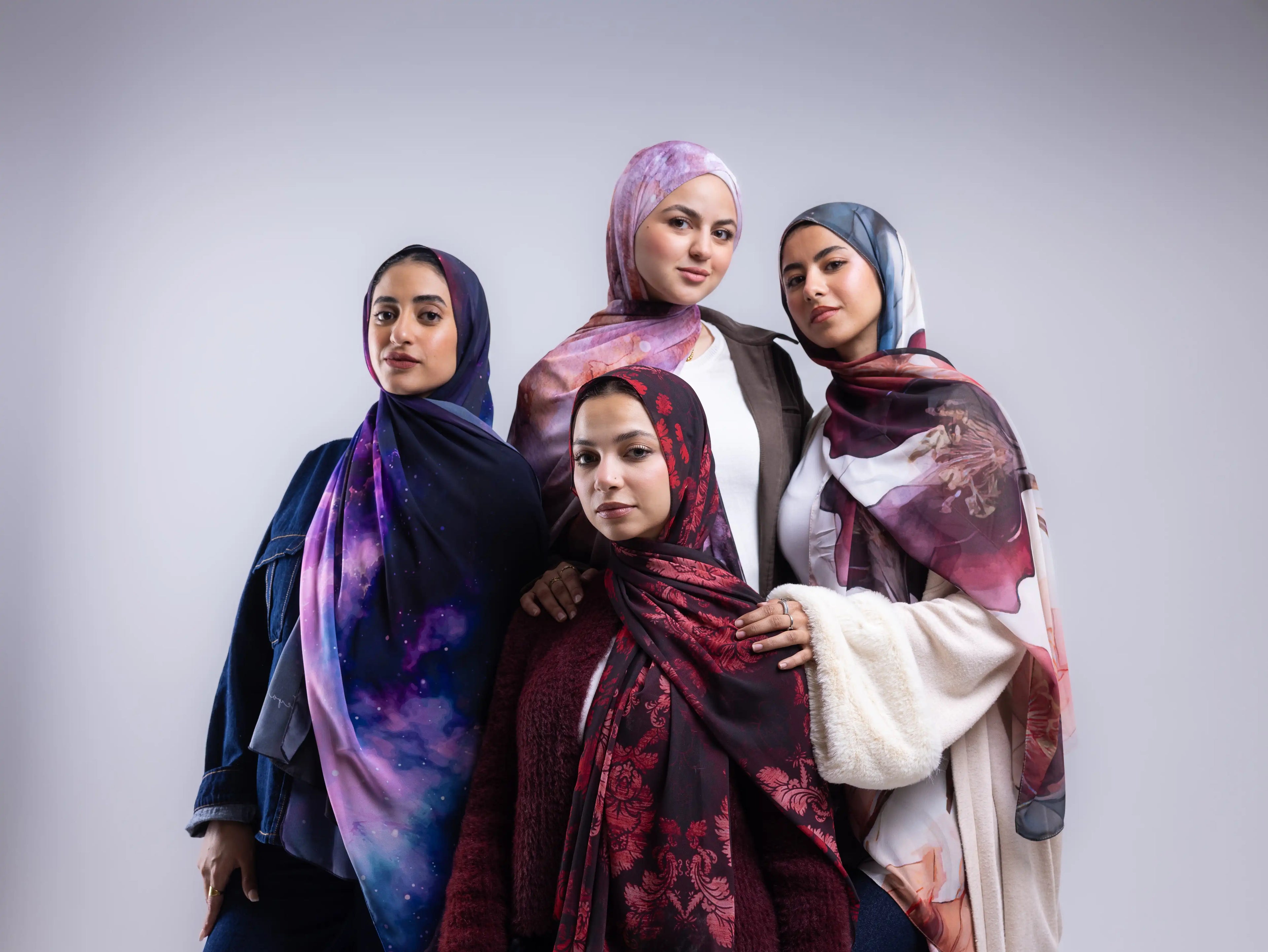 Depth – Premium Printed Chiffon Scarf