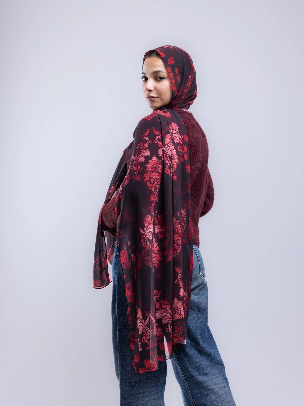Velvet – Premium Printed Chiffon Scarf