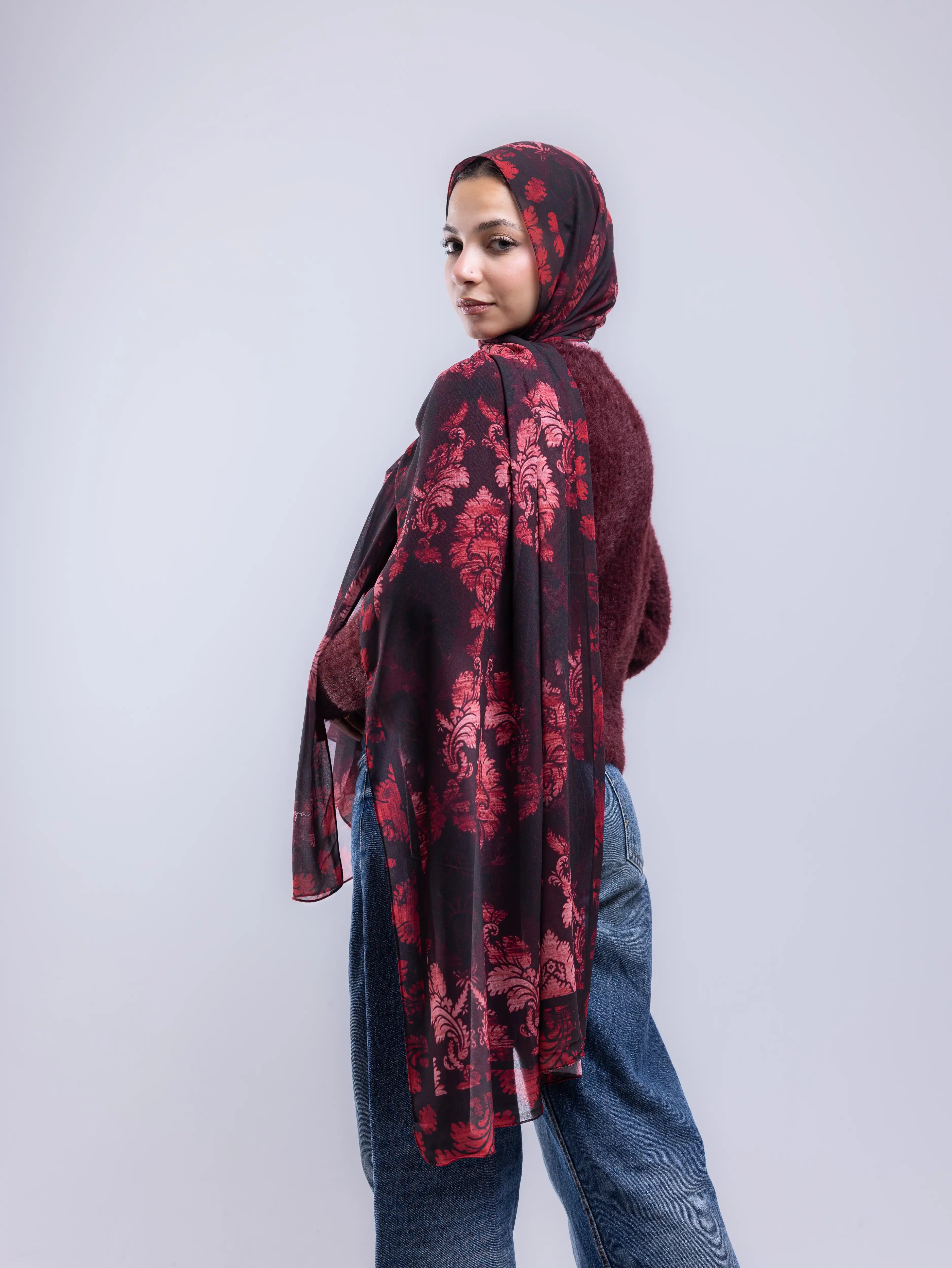 Velvet – Premium Printed Chiffon Scarf
