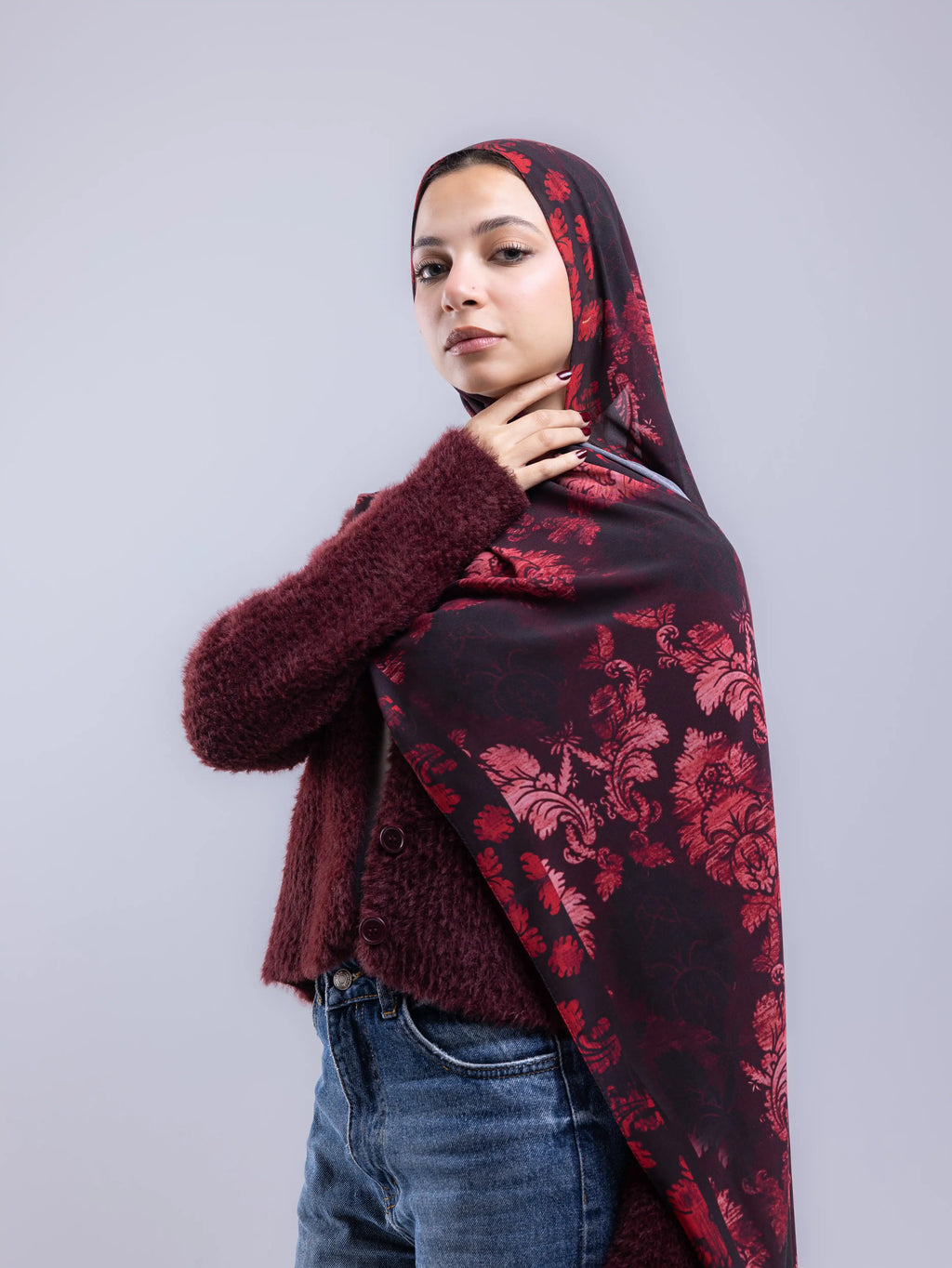 Velvet – Premium Printed Chiffon Scarf