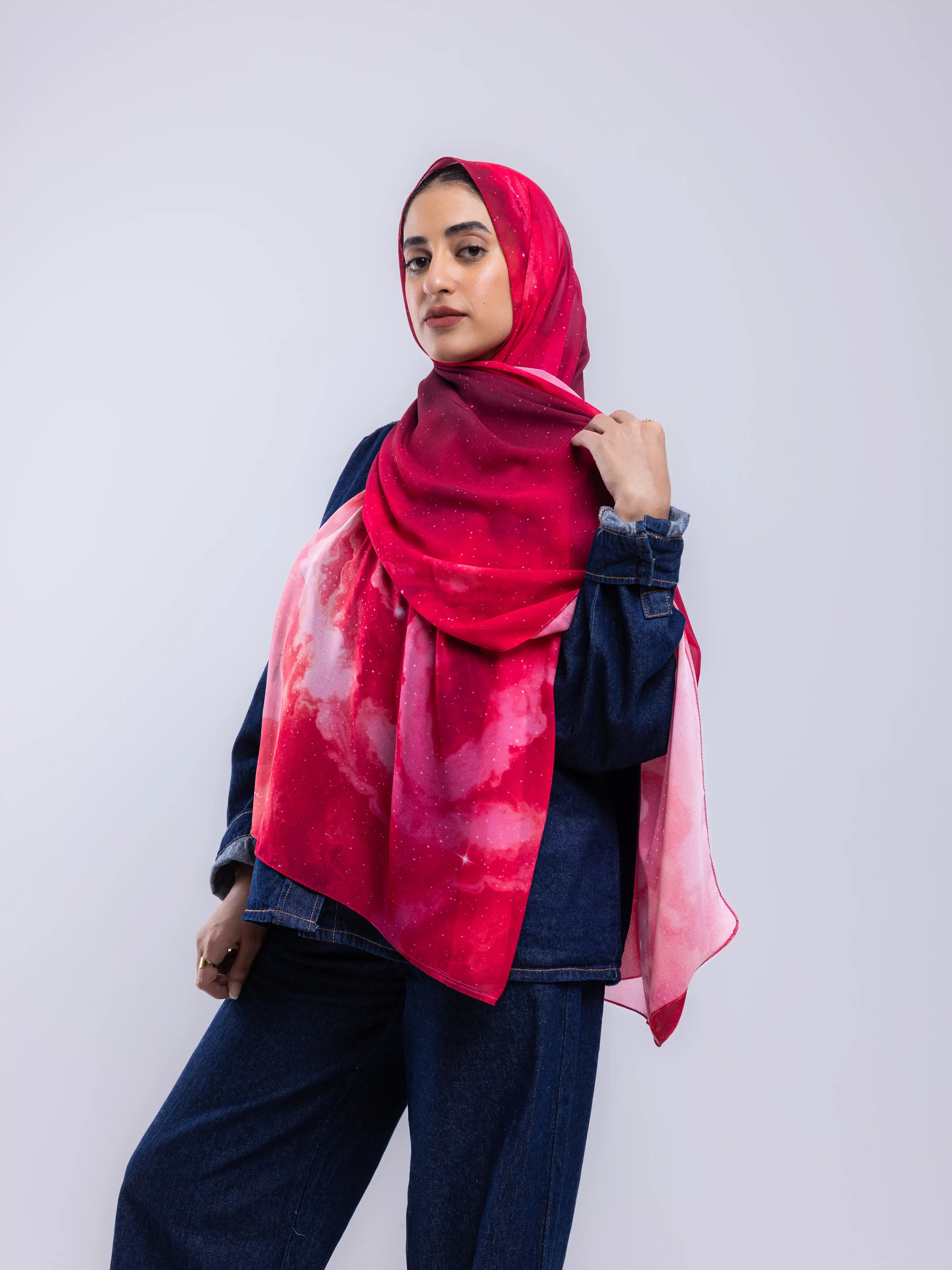 Glow – Premium Printed Chiffon Scarf