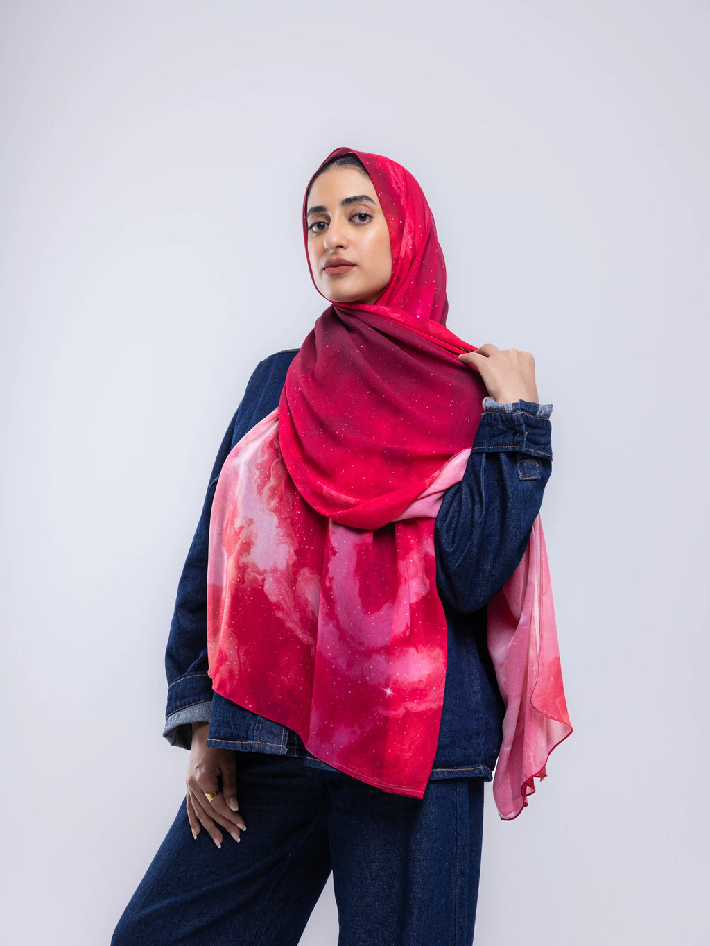 Glow – Premium Printed Chiffon Scarf
