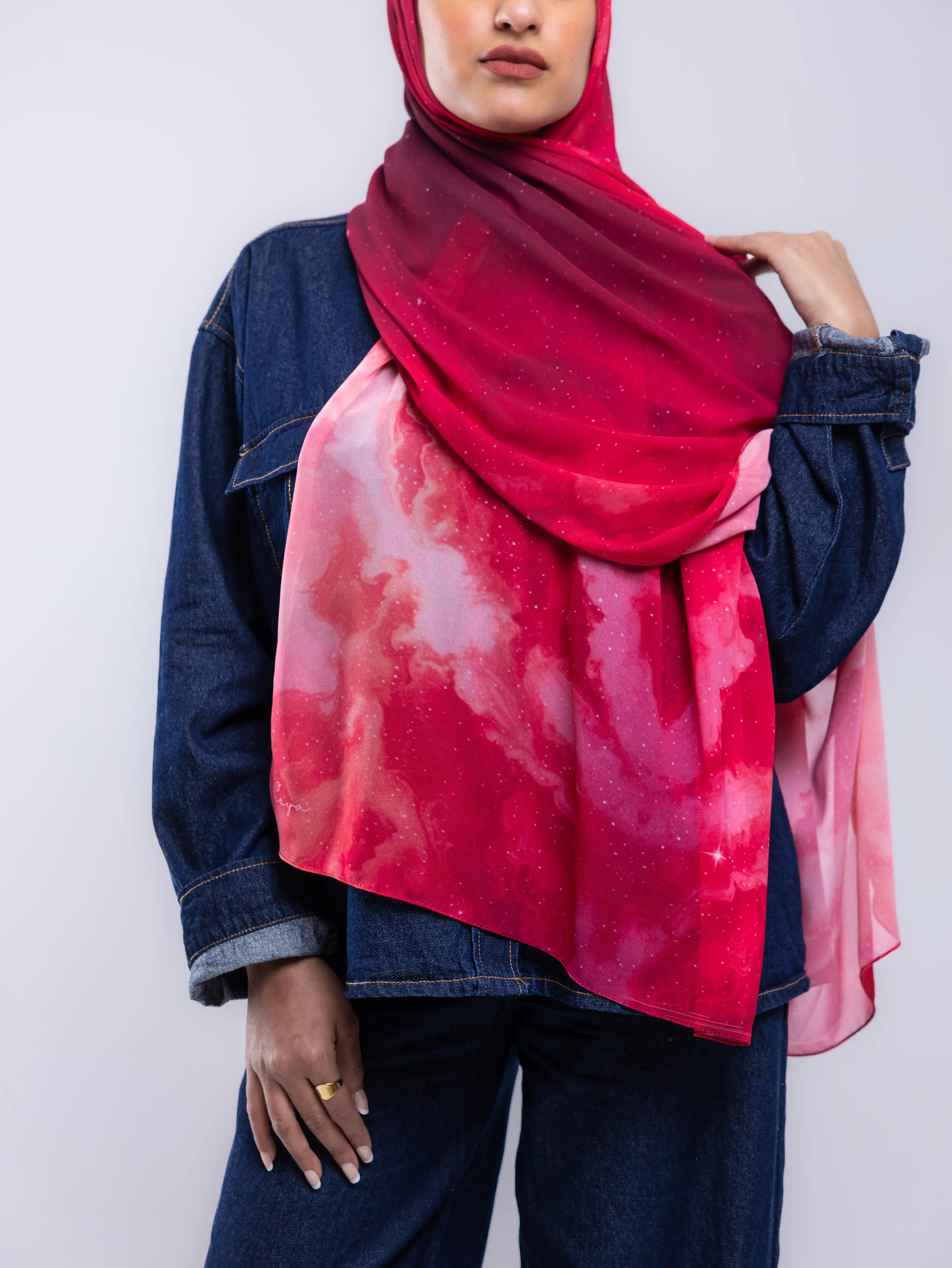Glow – Premium Printed Chiffon Scarf