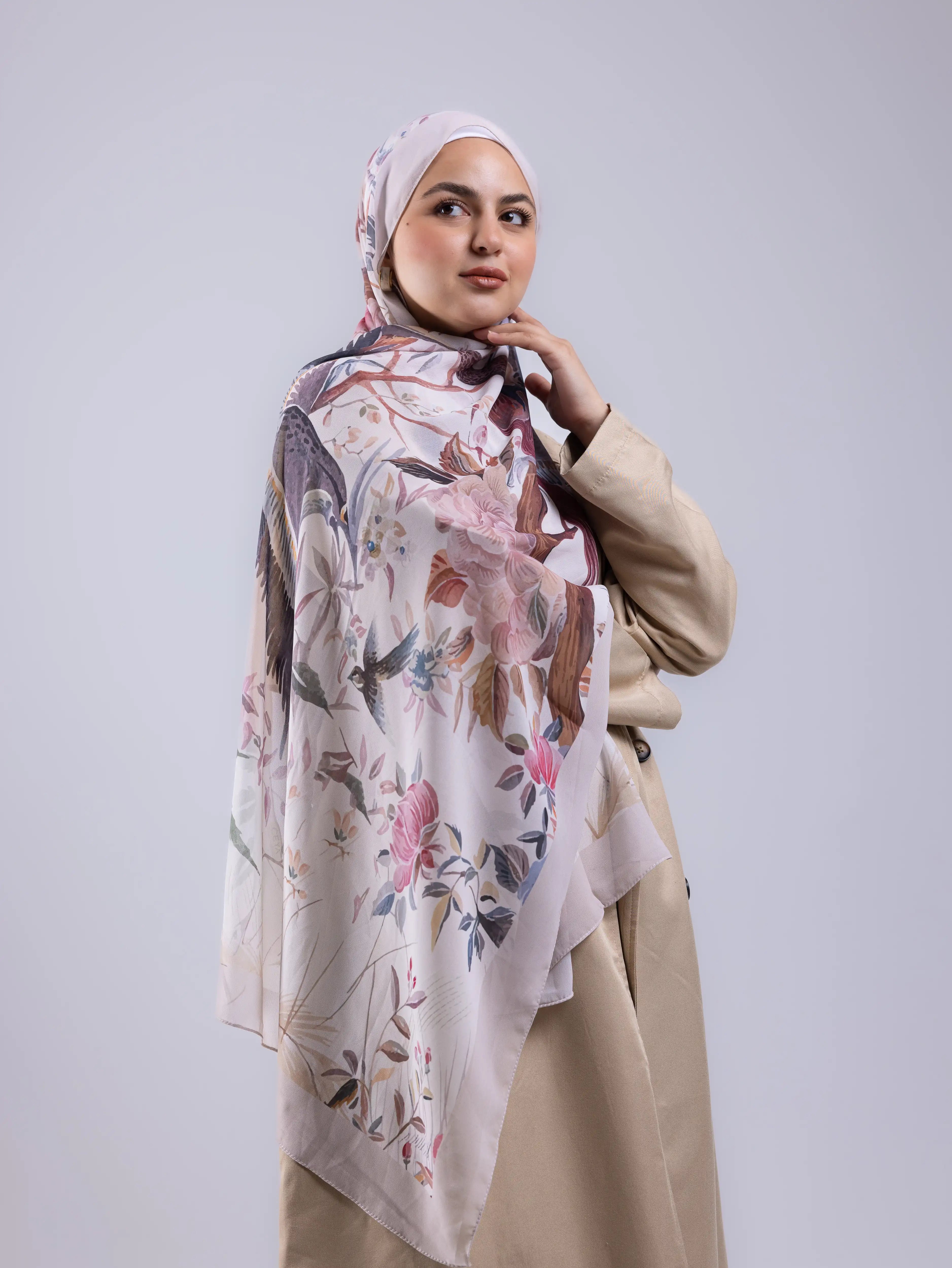 Breeze – Premium Printed Chiffon Scarf