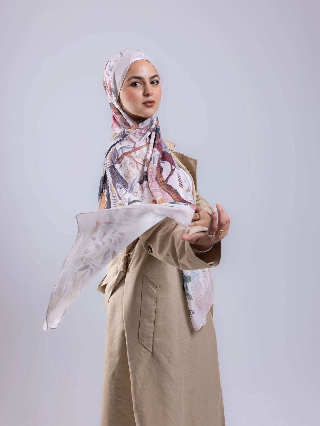 Breeze – Premium Printed Chiffon Scarf