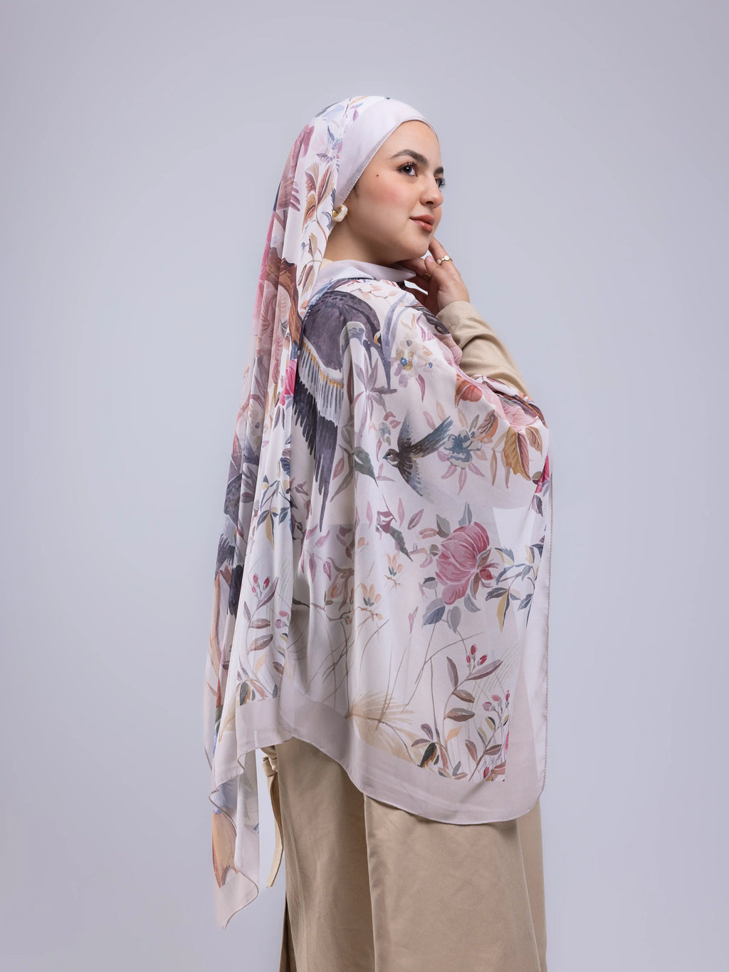 Breeze – Premium Printed Chiffon Scarf