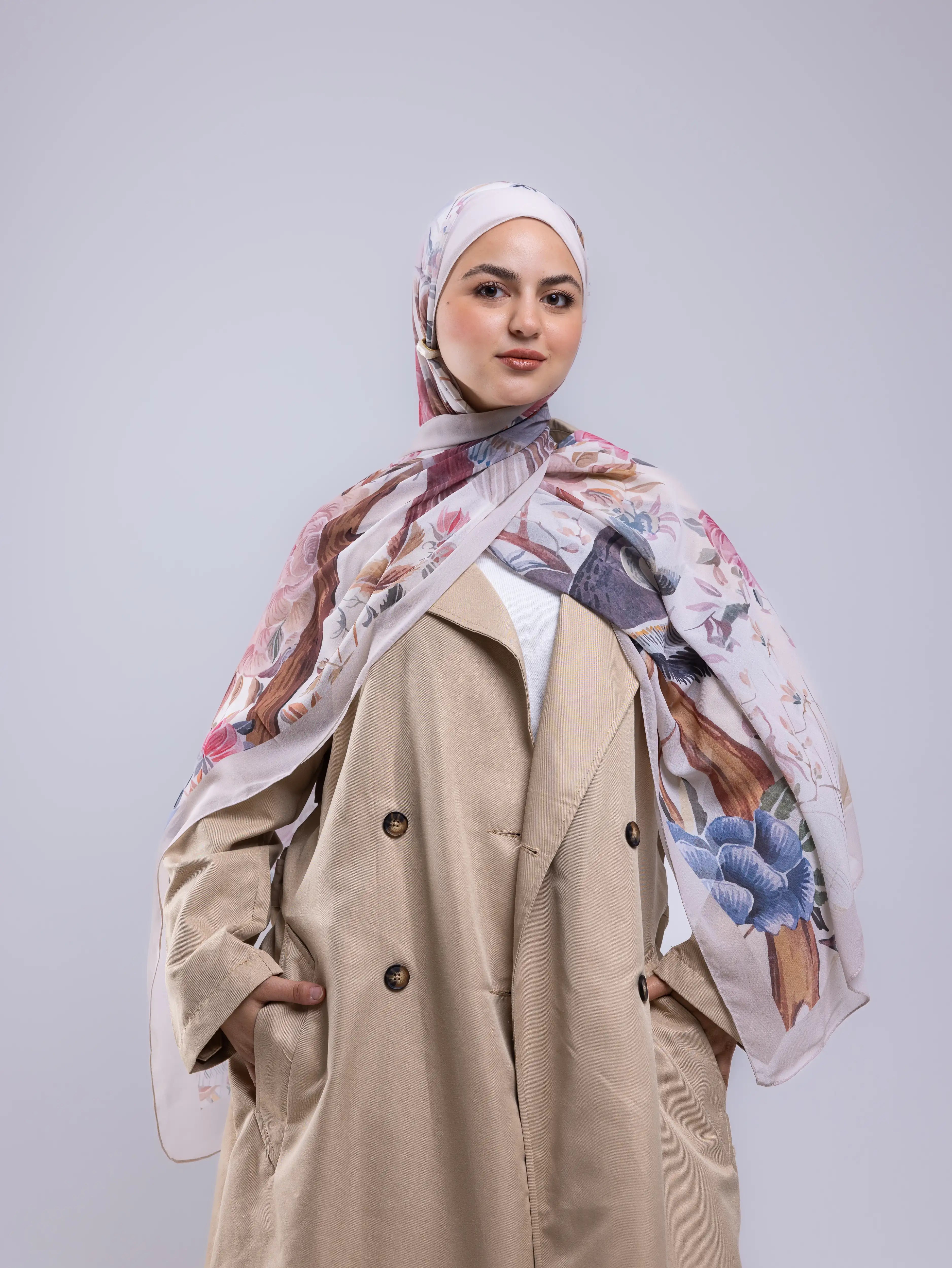Breeze – Premium Printed Chiffon Scarf