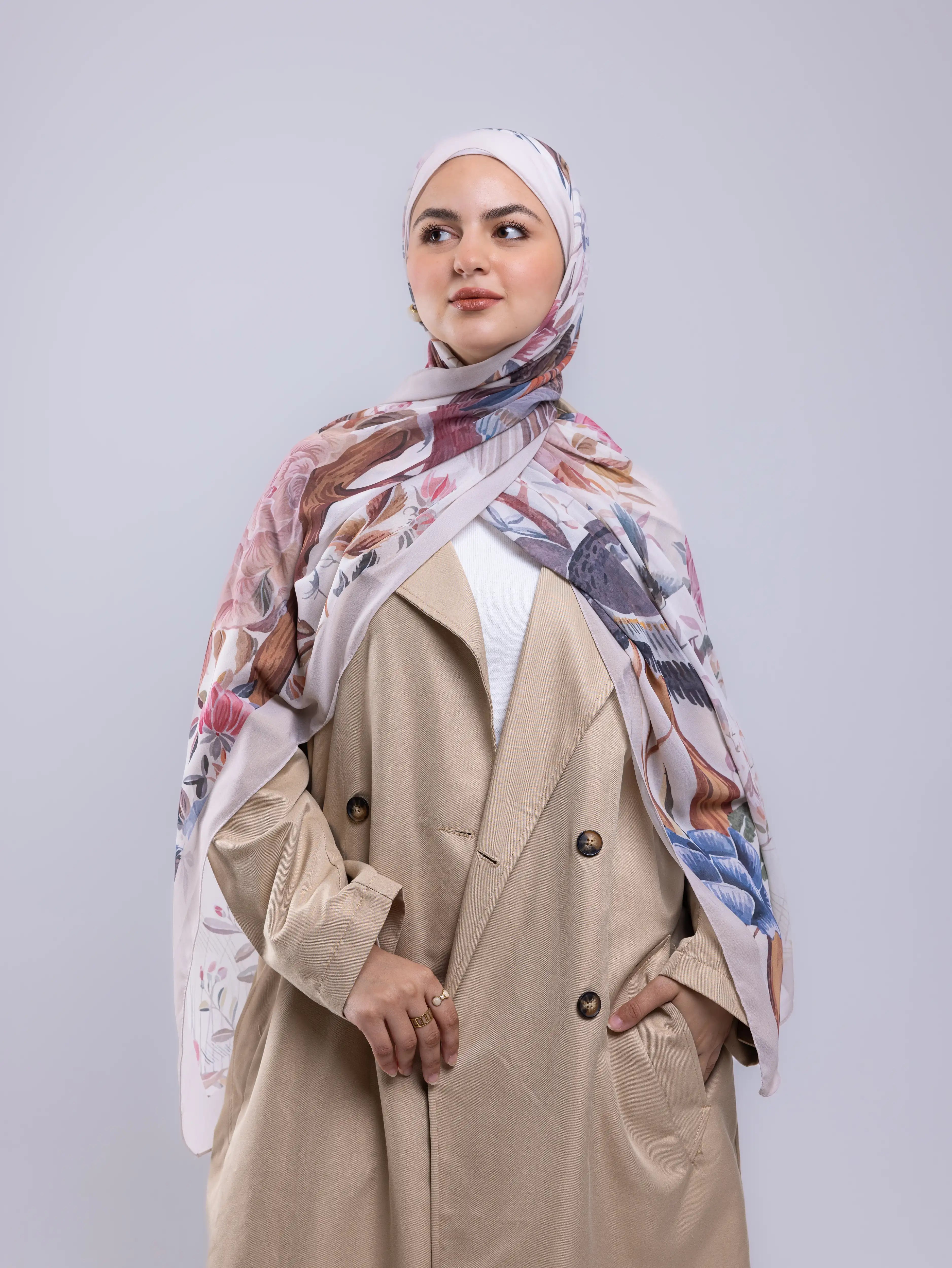 Breeze – Premium Printed Chiffon Scarf