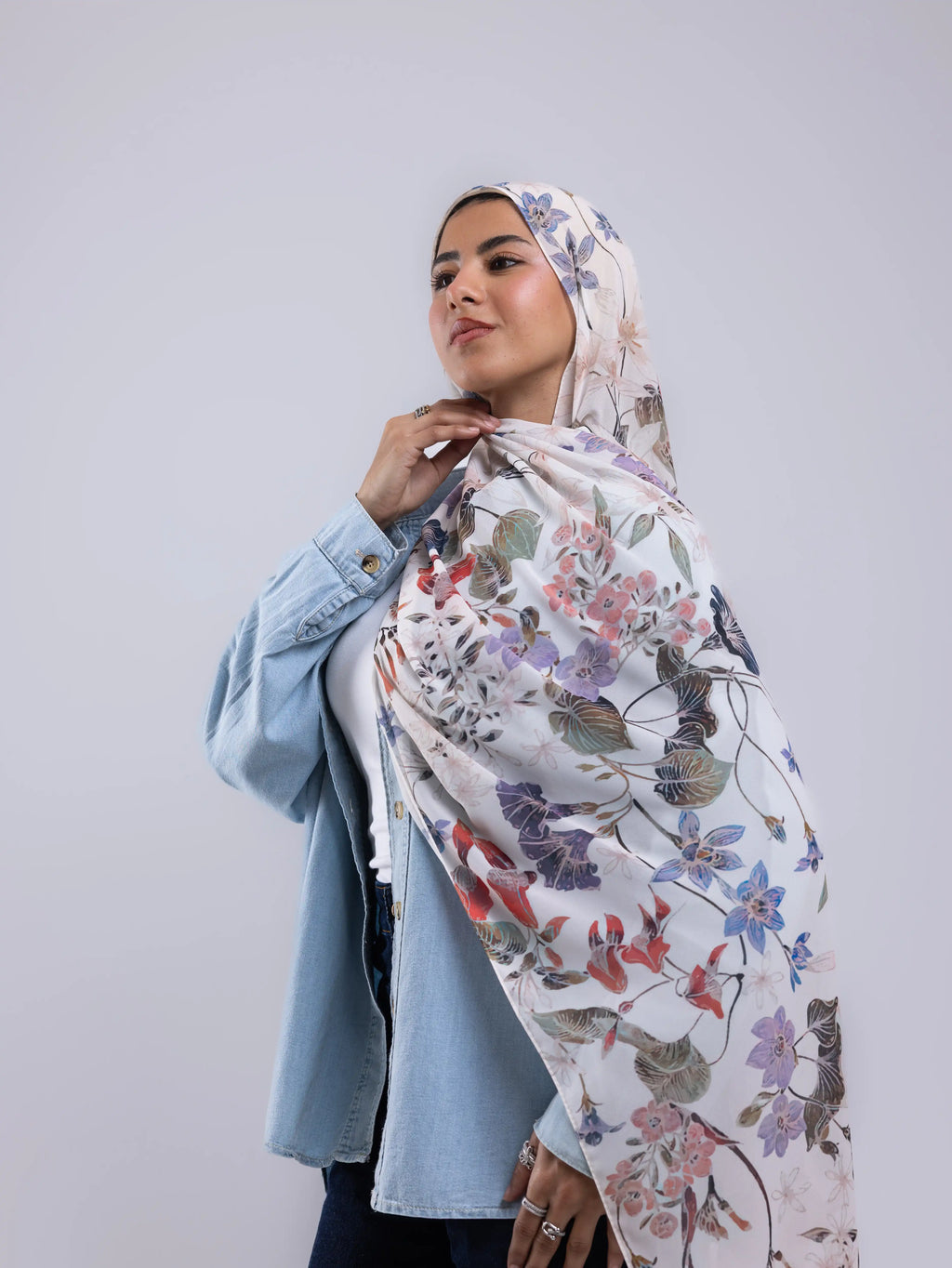 Ease – Premium Printed Chiffon Scarf