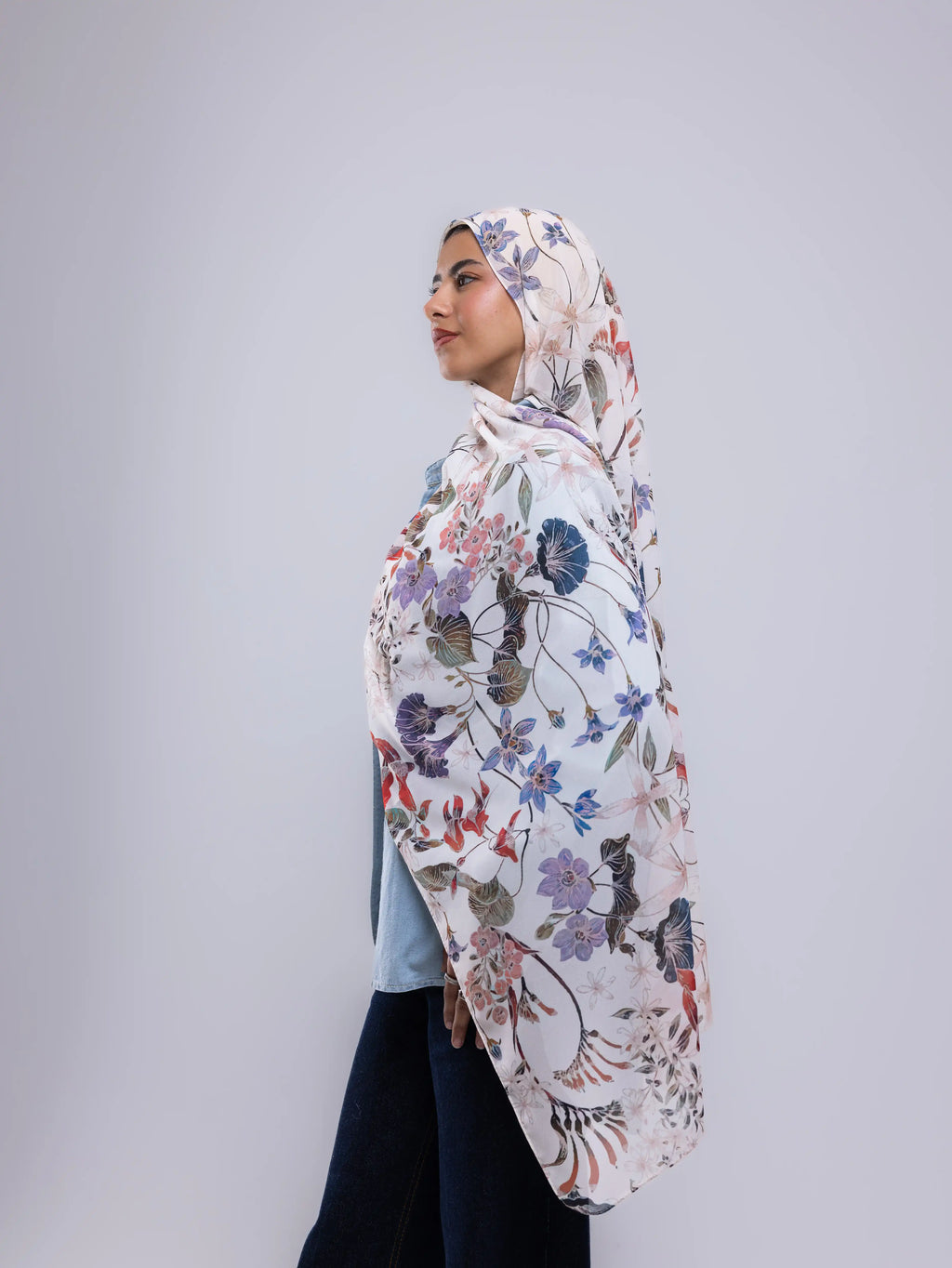 Ease – Premium Printed Chiffon Scarf