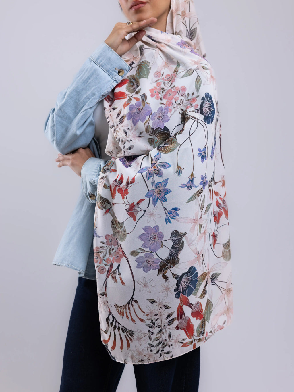 Ease – Premium Printed Chiffon Scarf