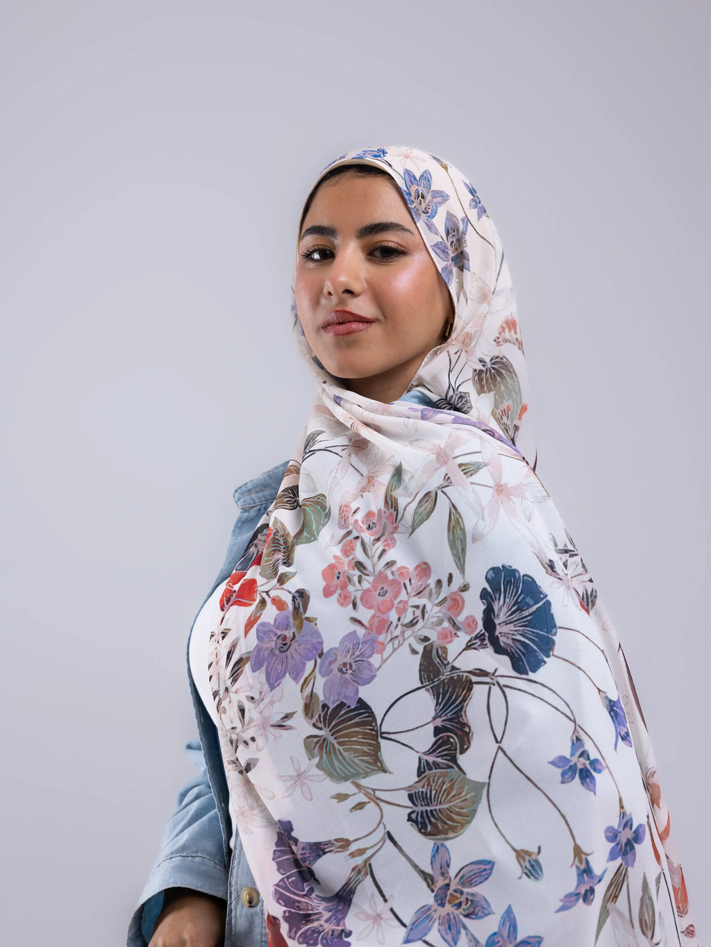 Ease – Premium Printed Chiffon Scarf