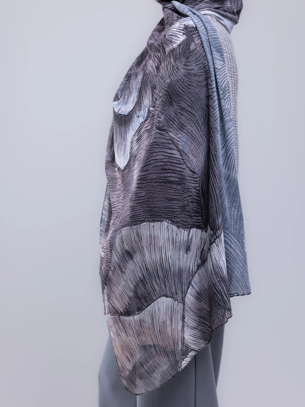 Strata – Premium Printed Chiffon Scarf