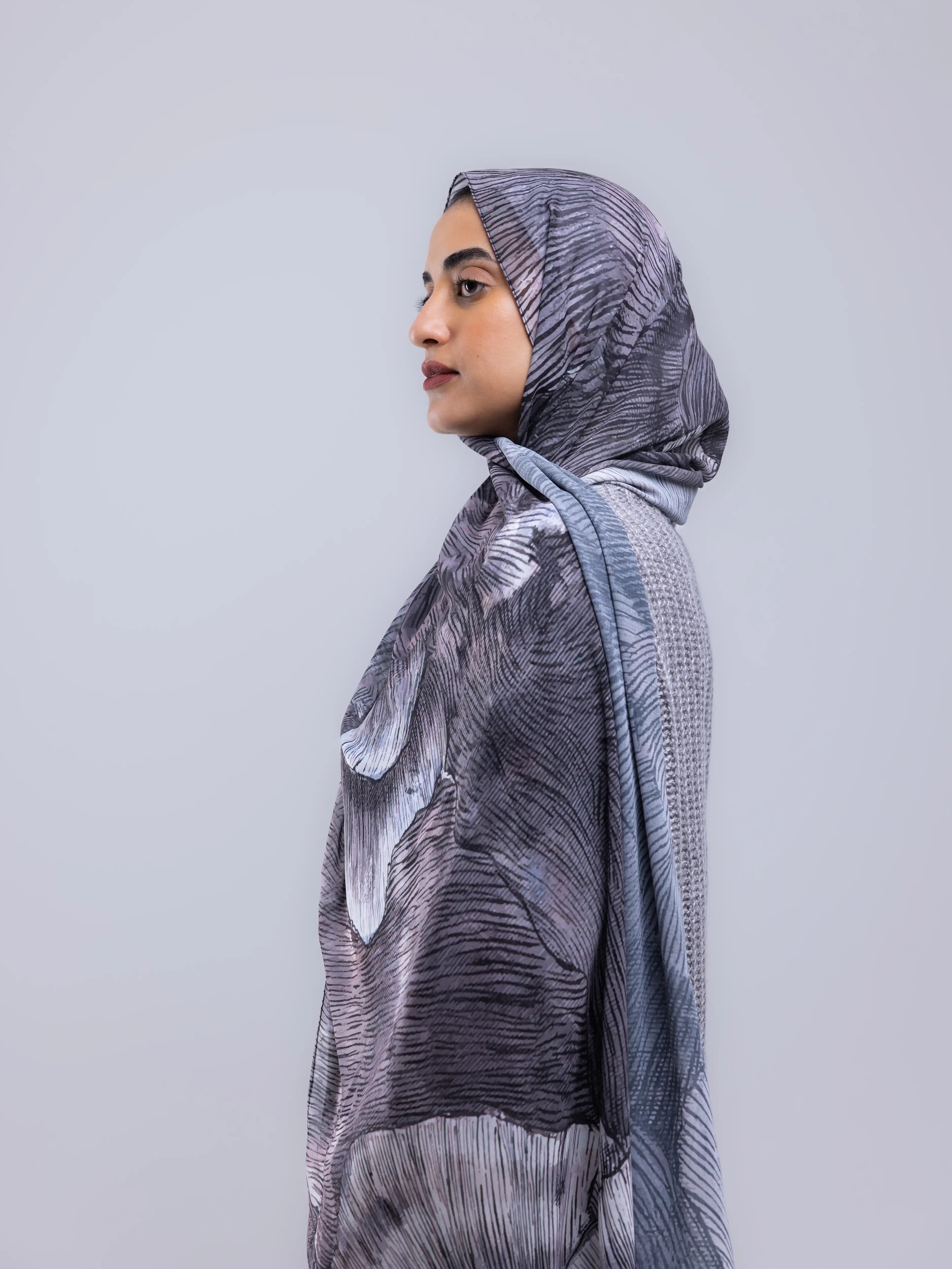 Strata – Premium Printed Chiffon Scarf