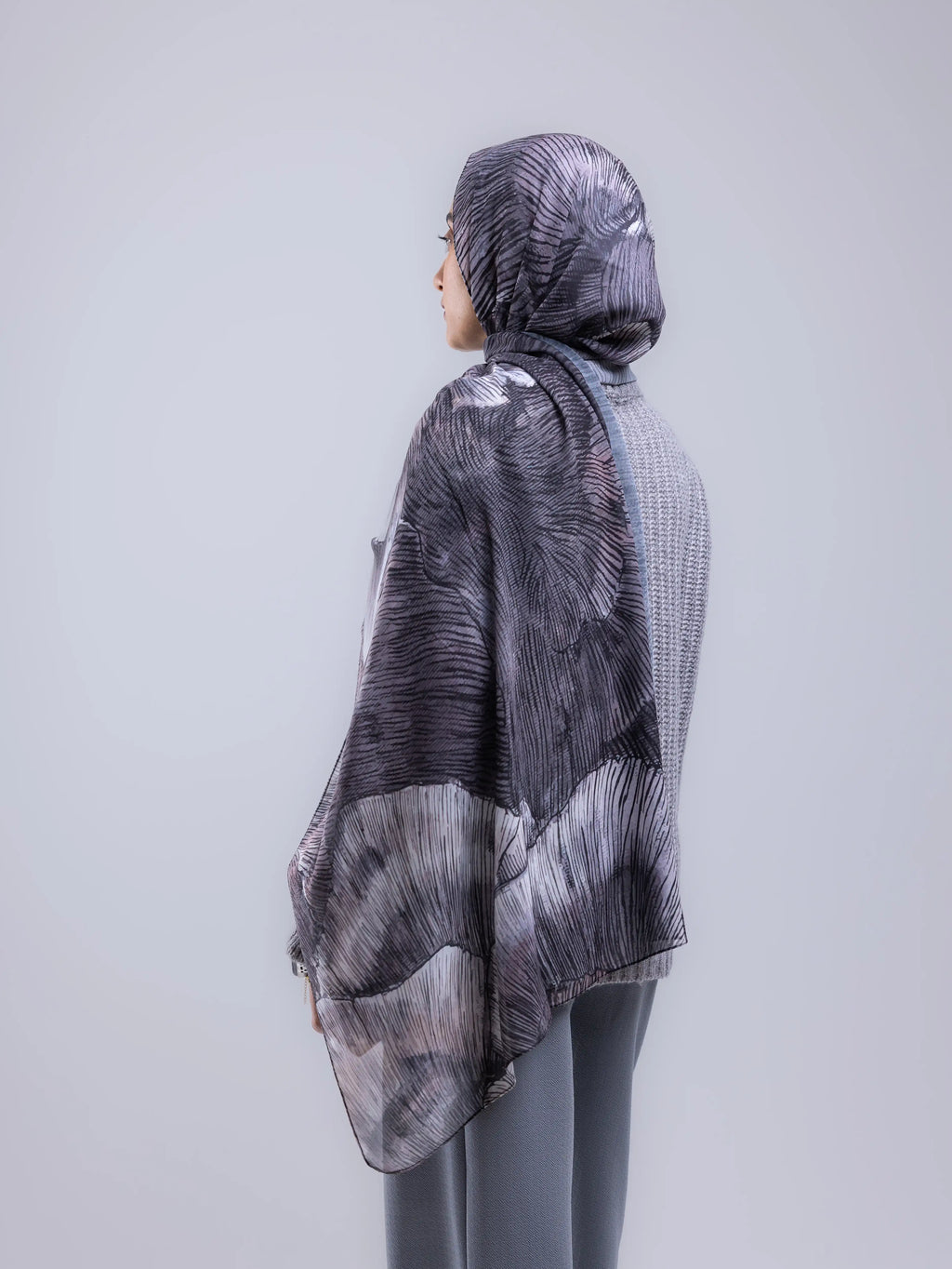 Strata – Premium Printed Chiffon Scarf