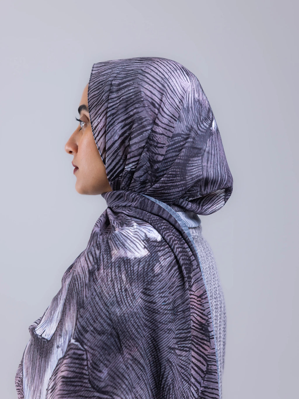 Strata – Premium Printed Chiffon Scarf