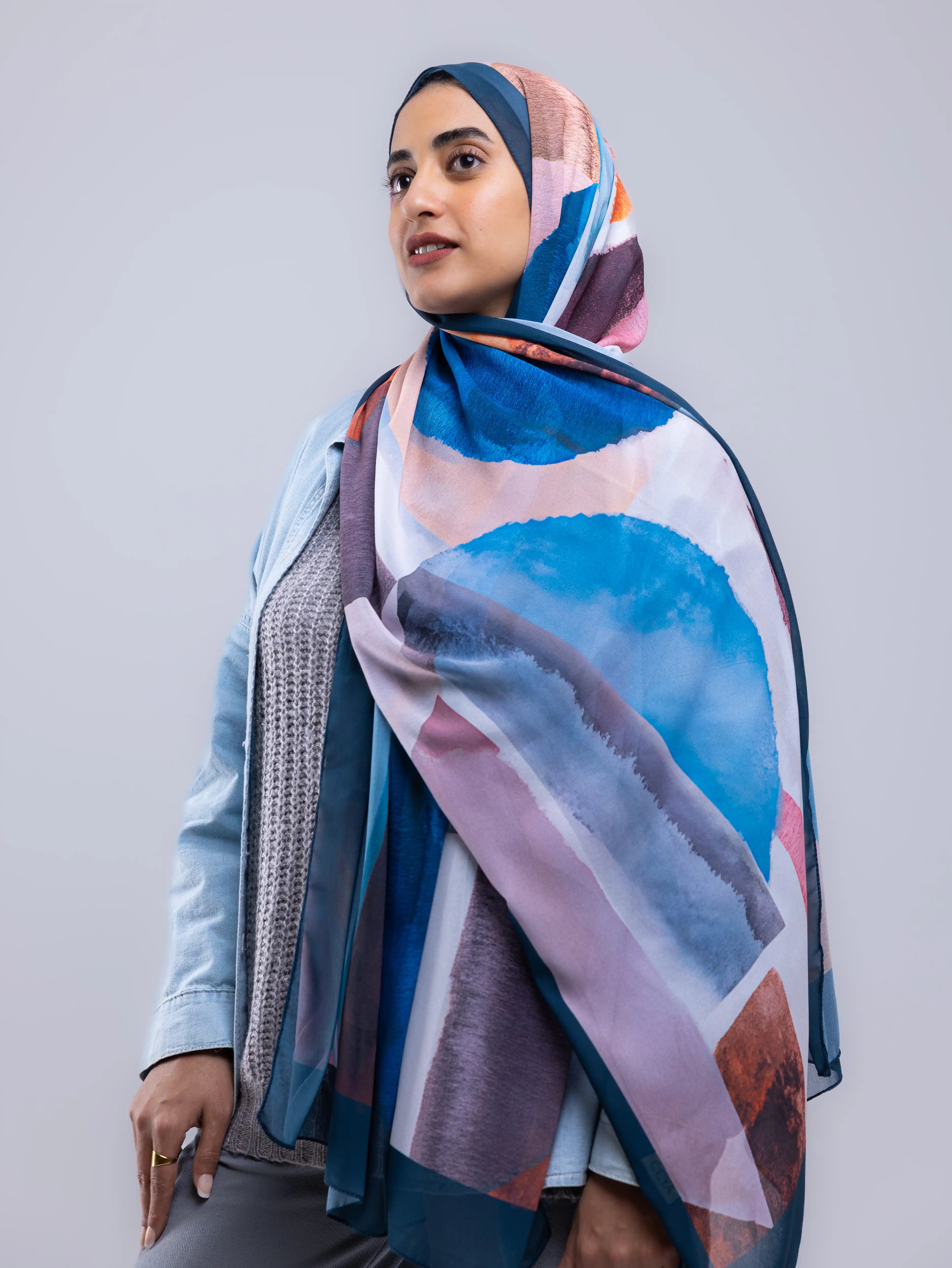 Balance – Premium Printed Chiffon Scarf