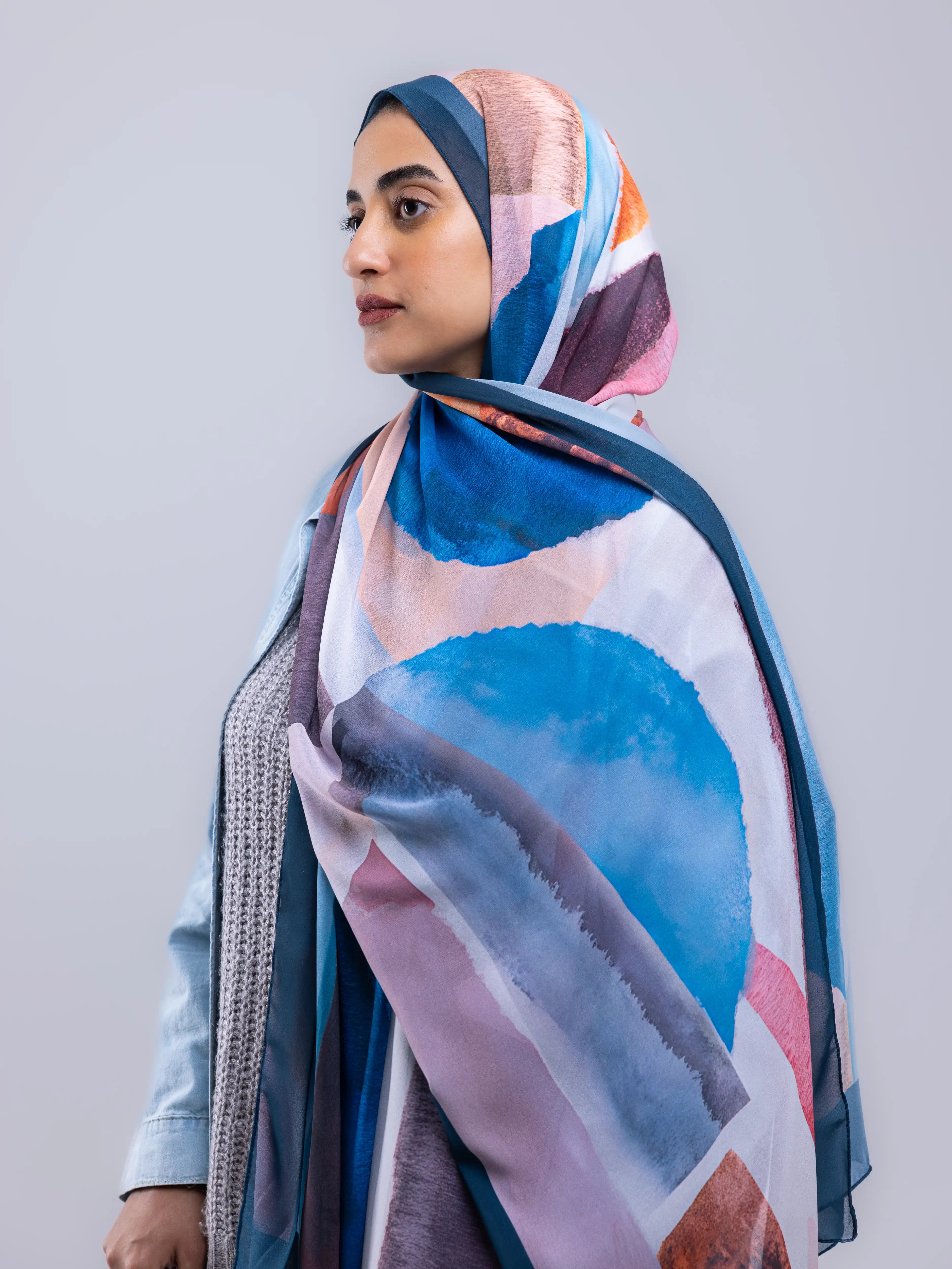 Balance – Premium Printed Chiffon Scarf
