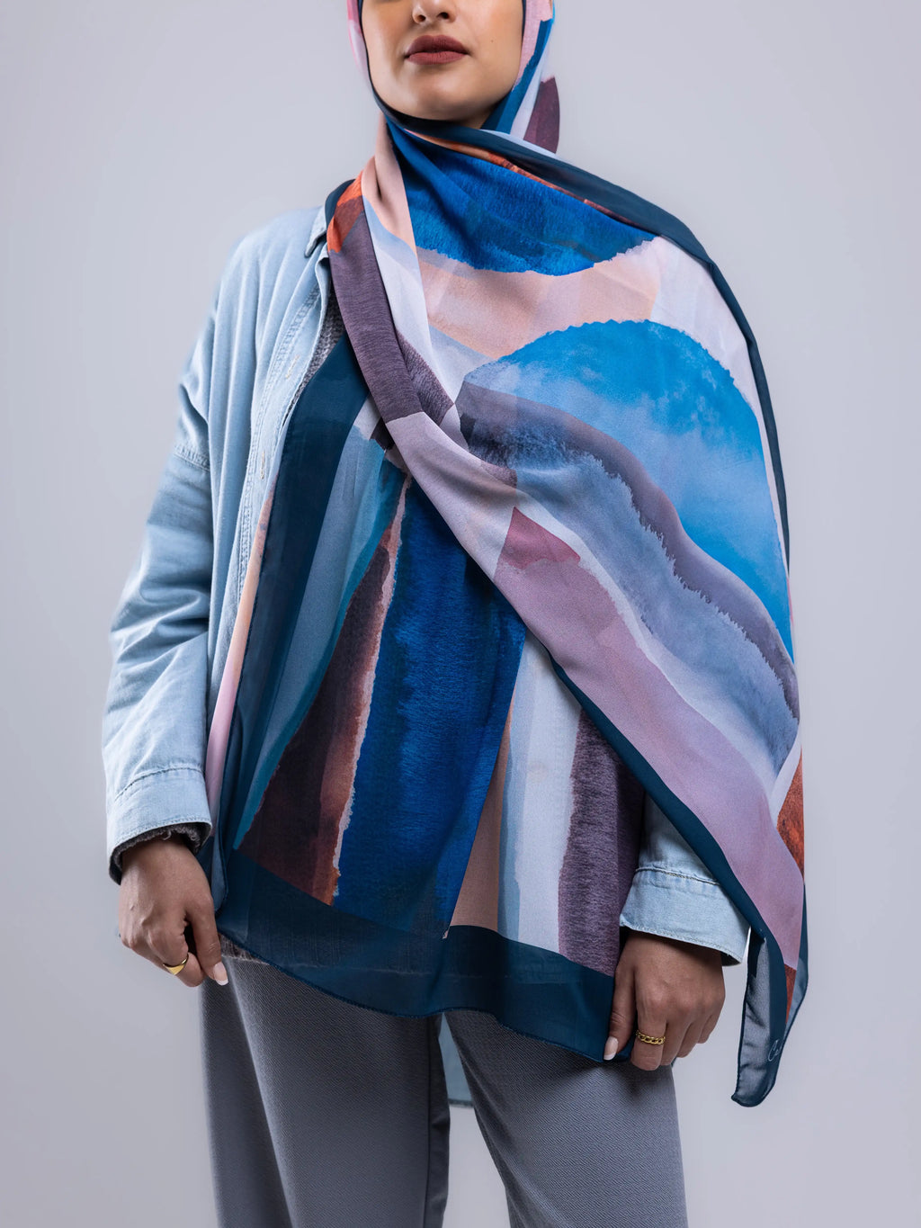 Balance – Premium Printed Chiffon Scarf