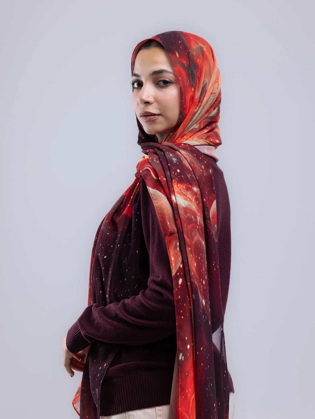 Pulse – Premium Printed Chiffon Scarf