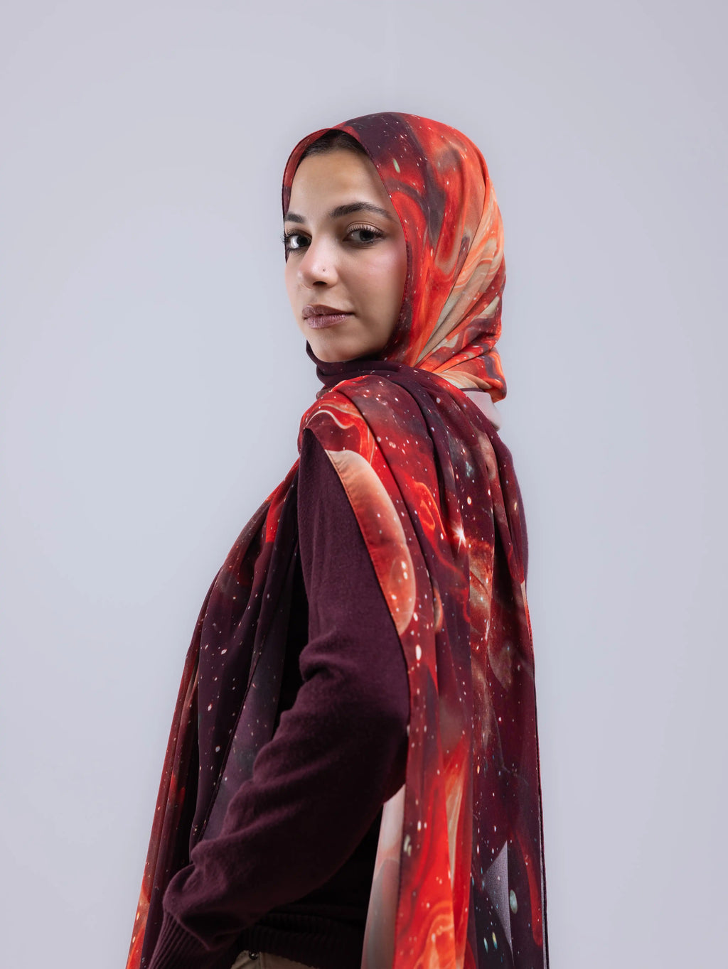Pulse – Premium Printed Chiffon Scarf