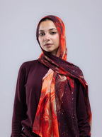 Pulse – Premium Printed Chiffon Scarf