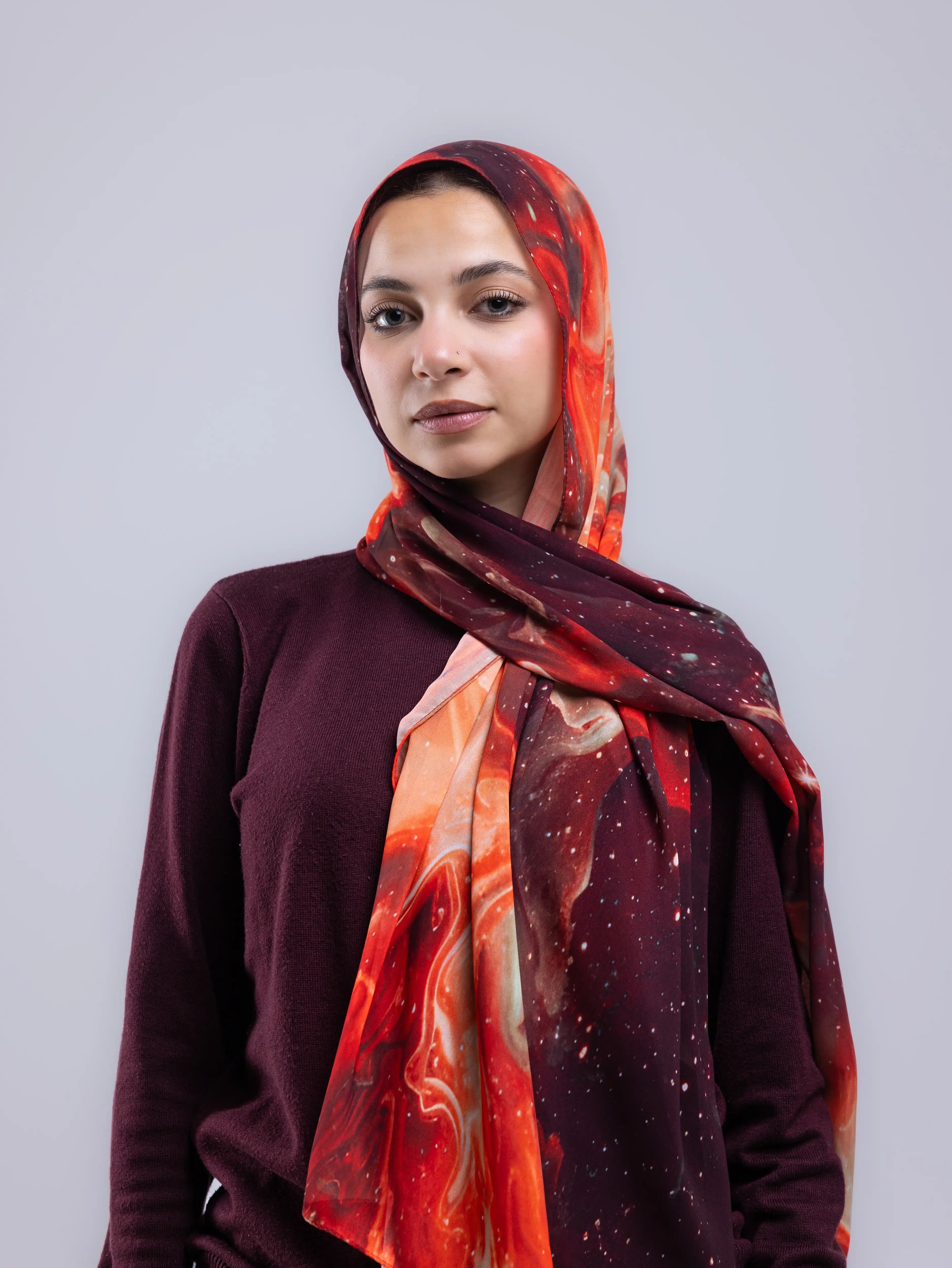Pulse – Premium Printed Chiffon Scarf