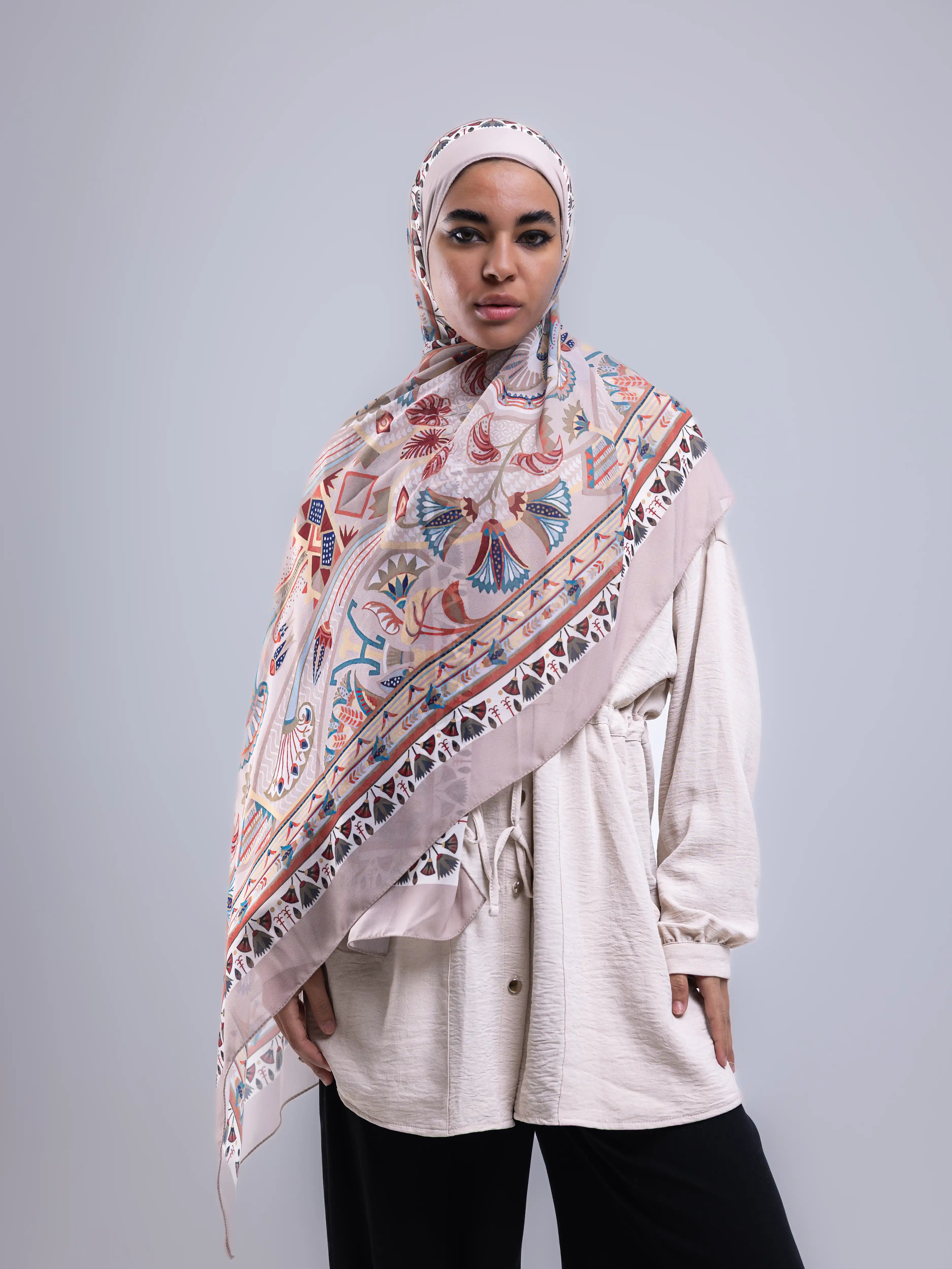 Tiraz – Premium Printed Chiffon Scarf
