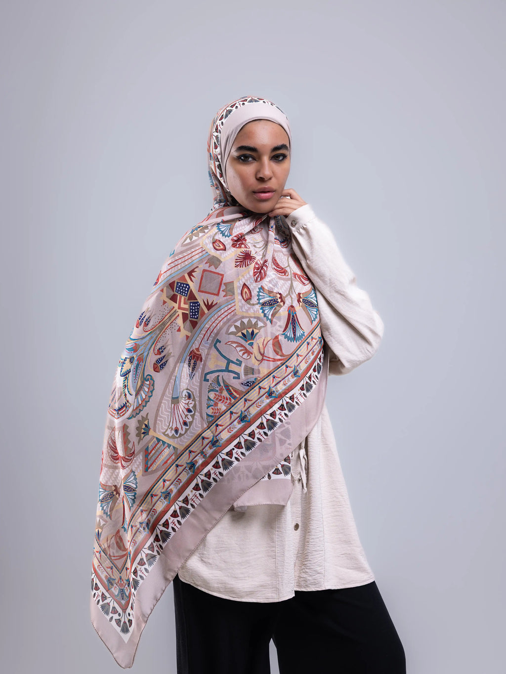 Tiraz – Premium Printed Chiffon Scarf