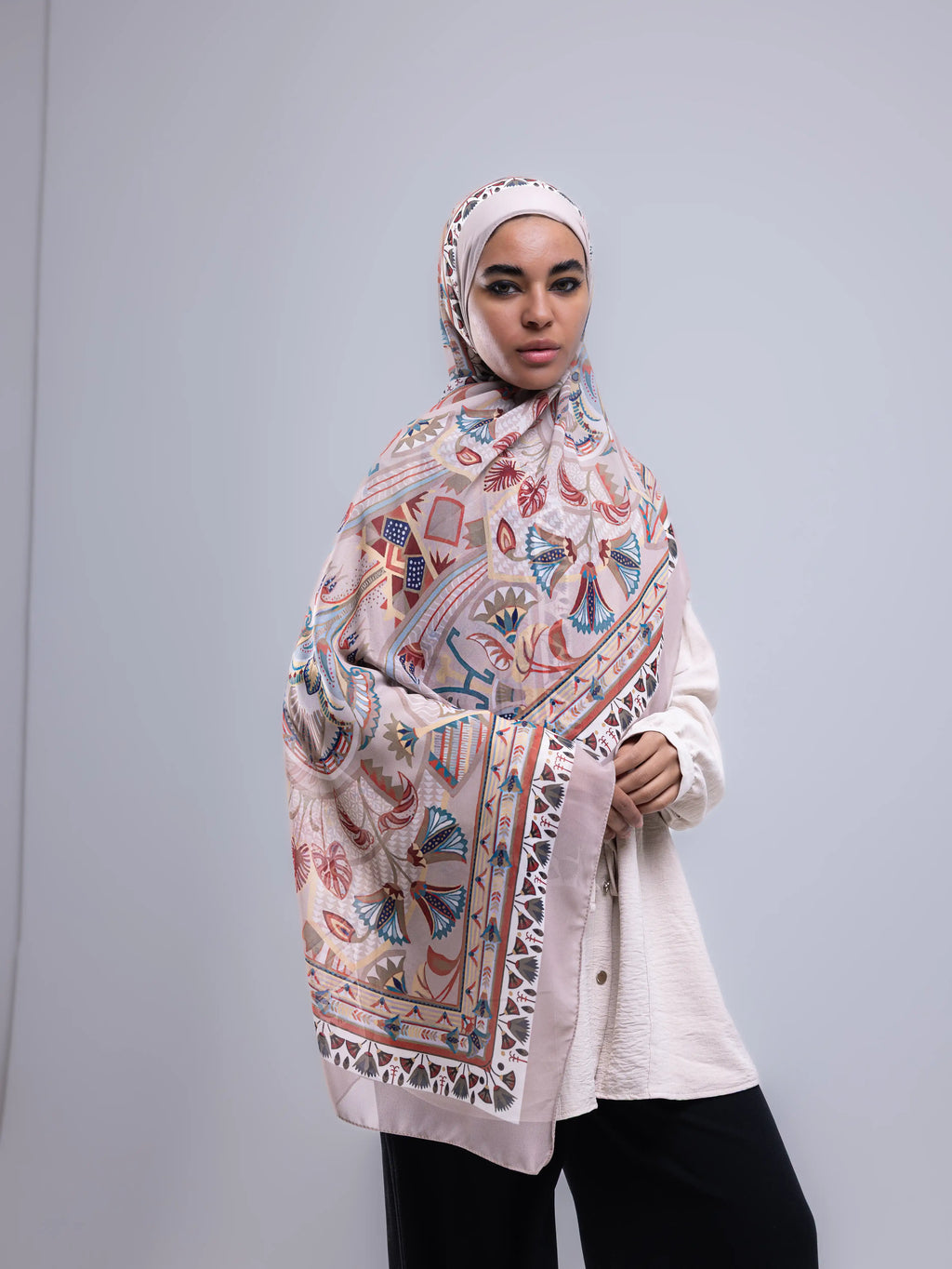 Tiraz – Premium Printed Chiffon Scarf