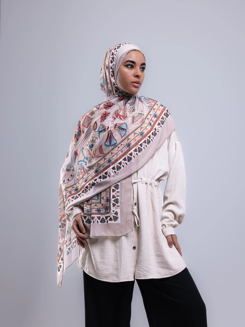 Tiraz – Premium Printed Chiffon Scarf