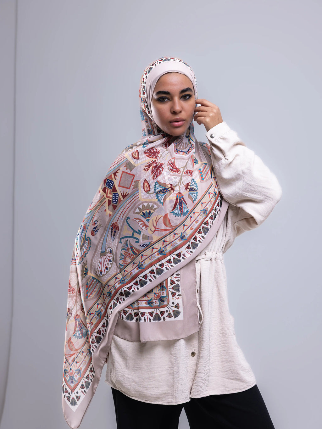 Tiraz – Premium Printed Chiffon Scarf