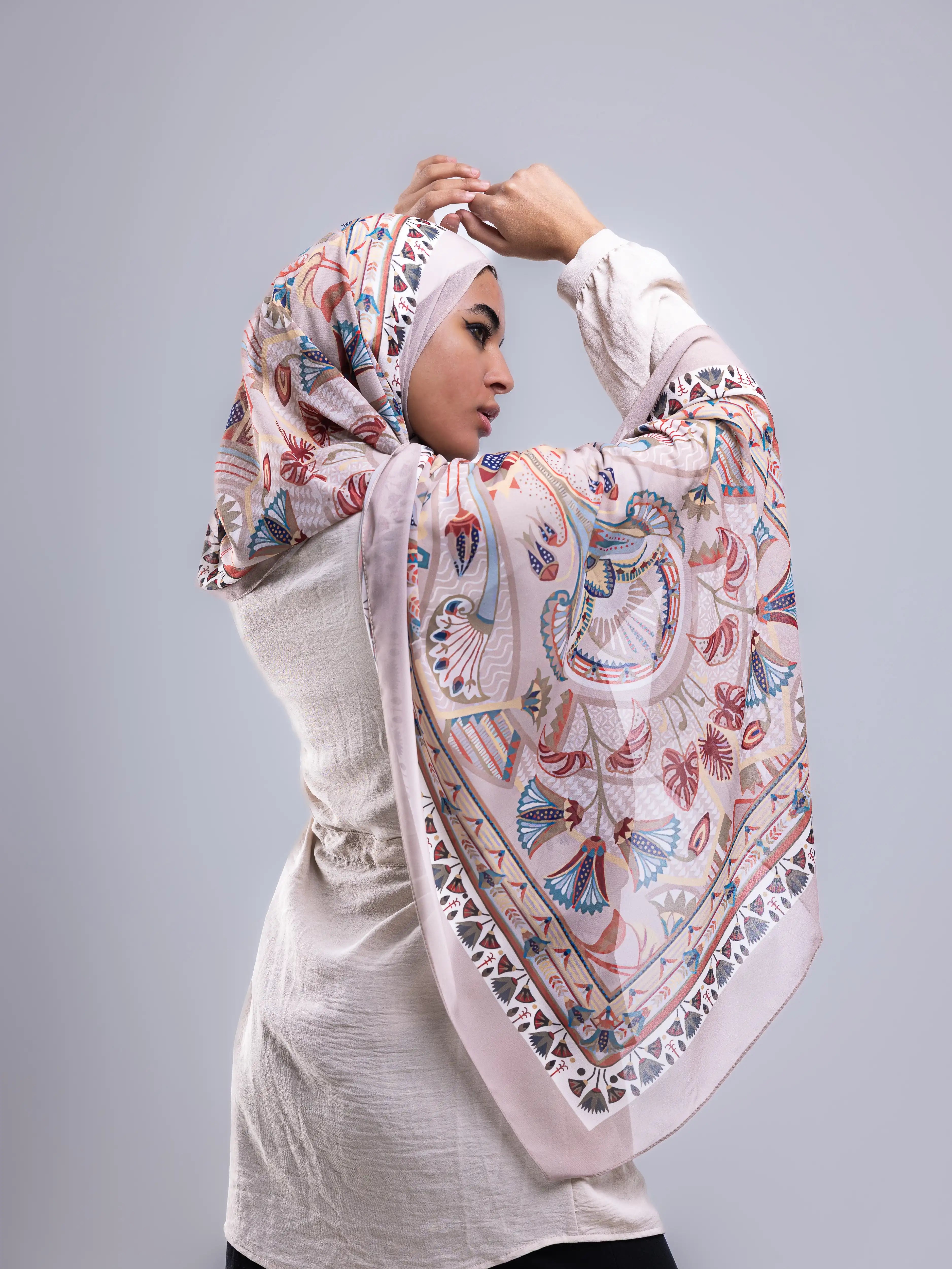 Tiraz – Premium Printed Chiffon Scarf
