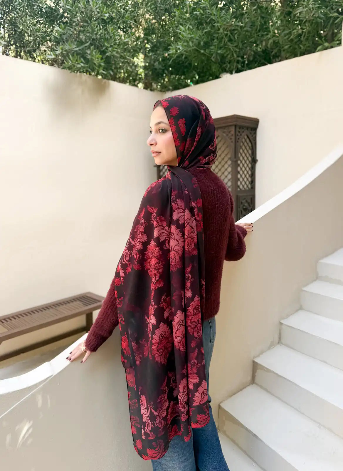 Velvet – Premium Printed Chiffon Scarf
