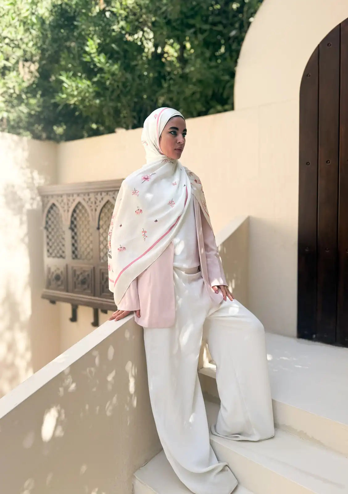 Grace – Premium Printed Satin Scarf