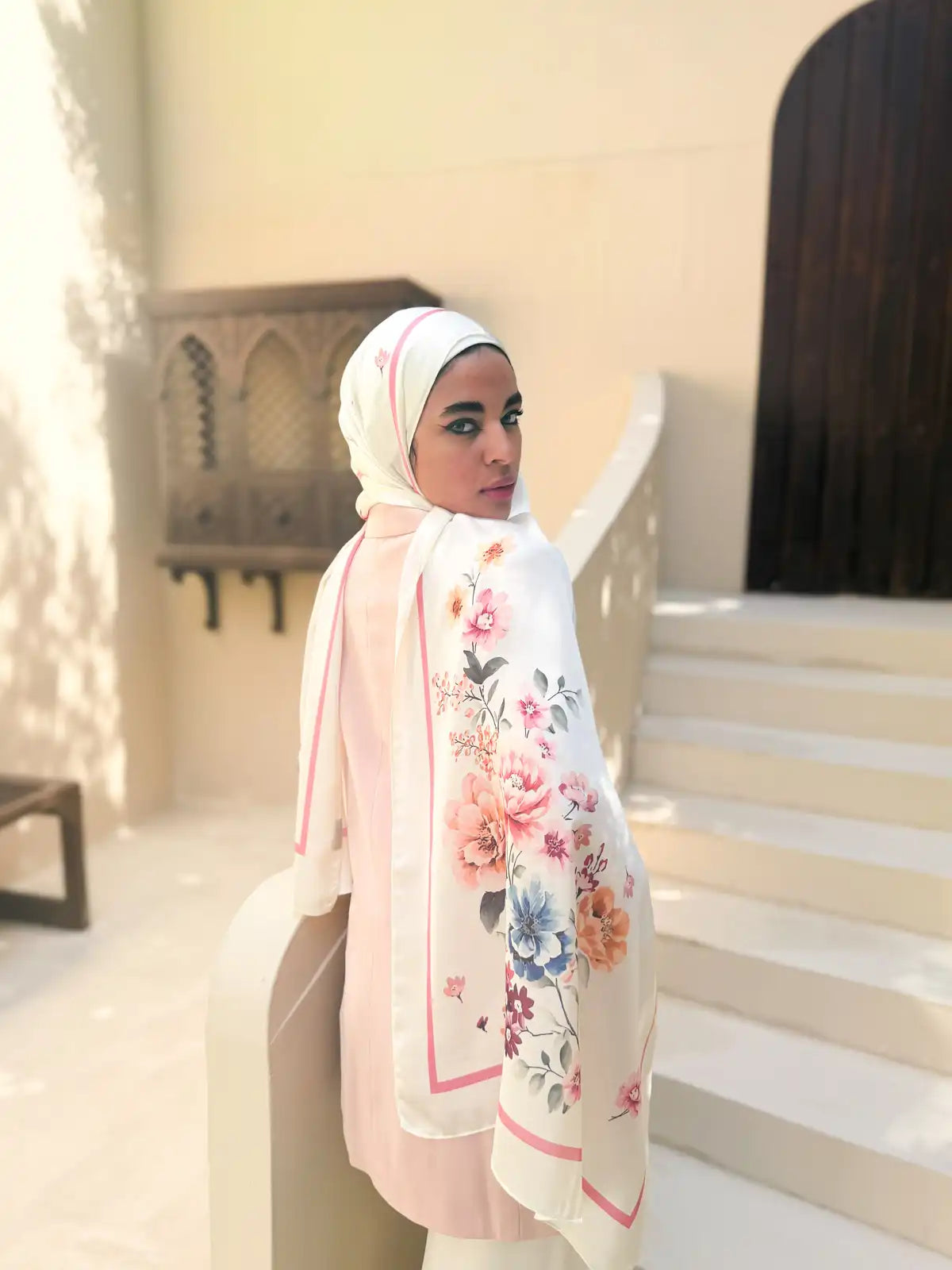 Grace – Premium Printed Satin Scarf