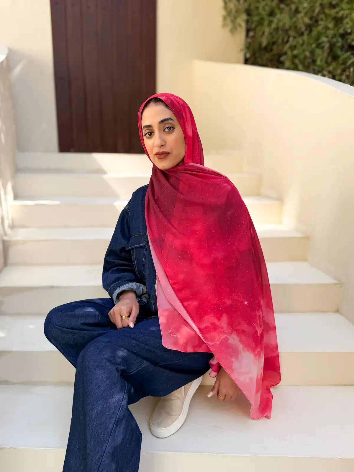 Glow – Premium Printed Chiffon Scarf