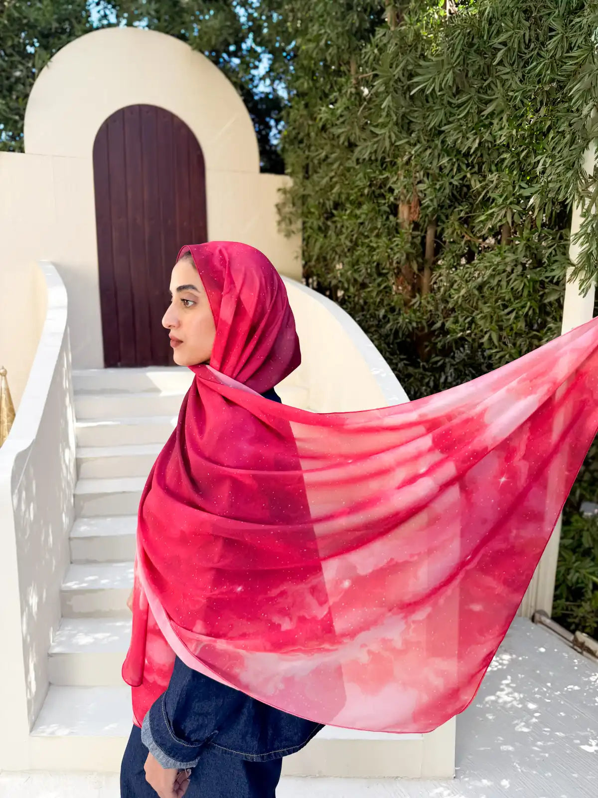 Glow – Premium Printed Chiffon Scarf