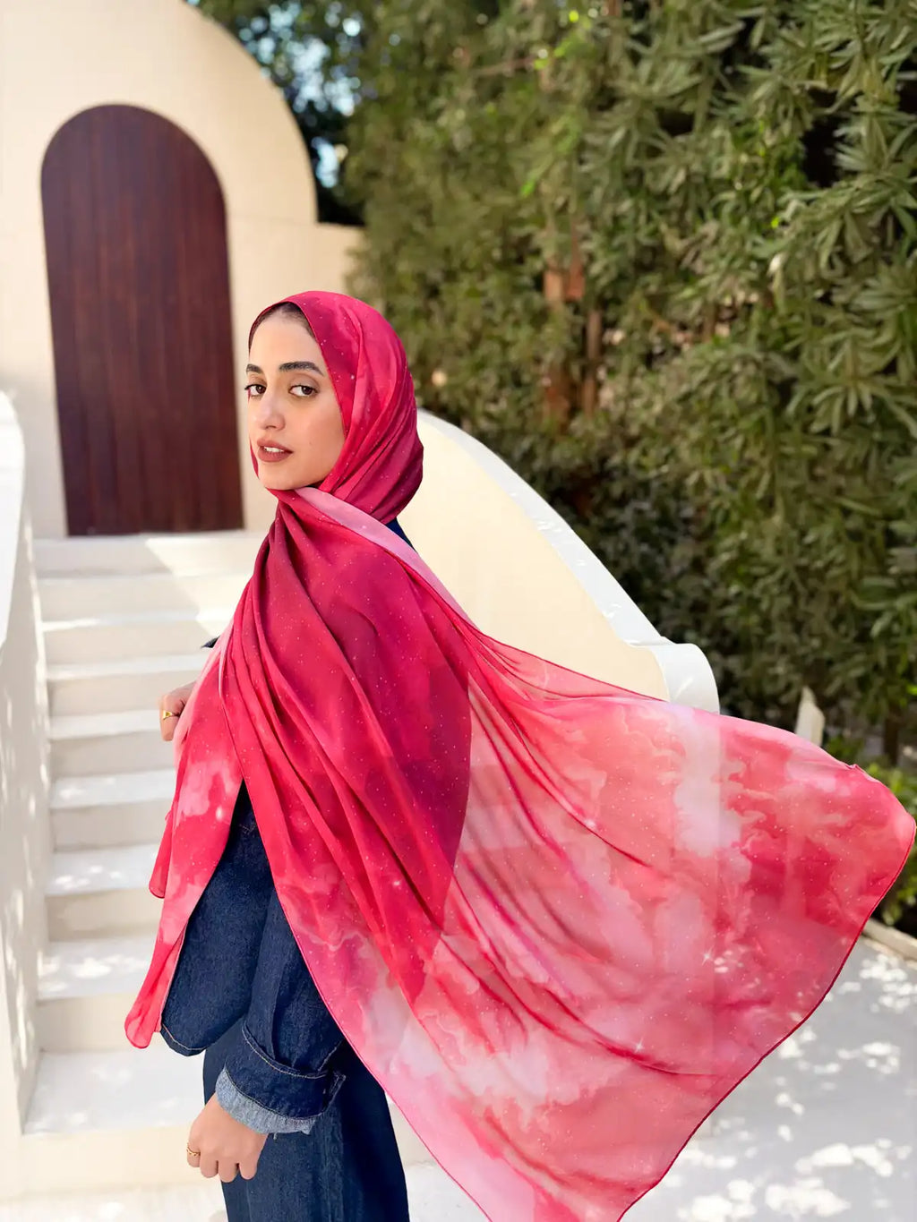 Glow – Premium Printed Chiffon Scarf