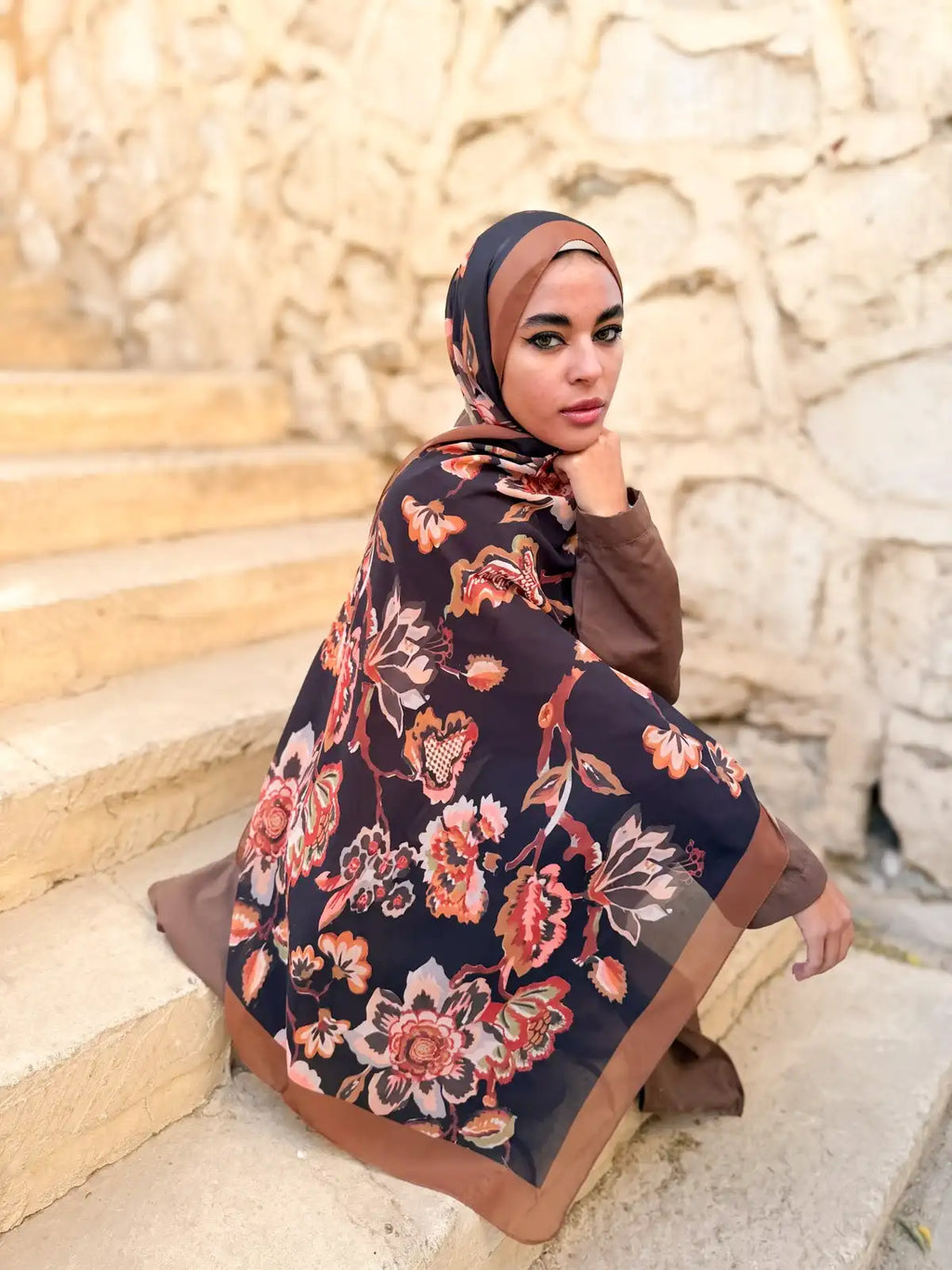 Dusk – Premium Printed Chiffon Scarf