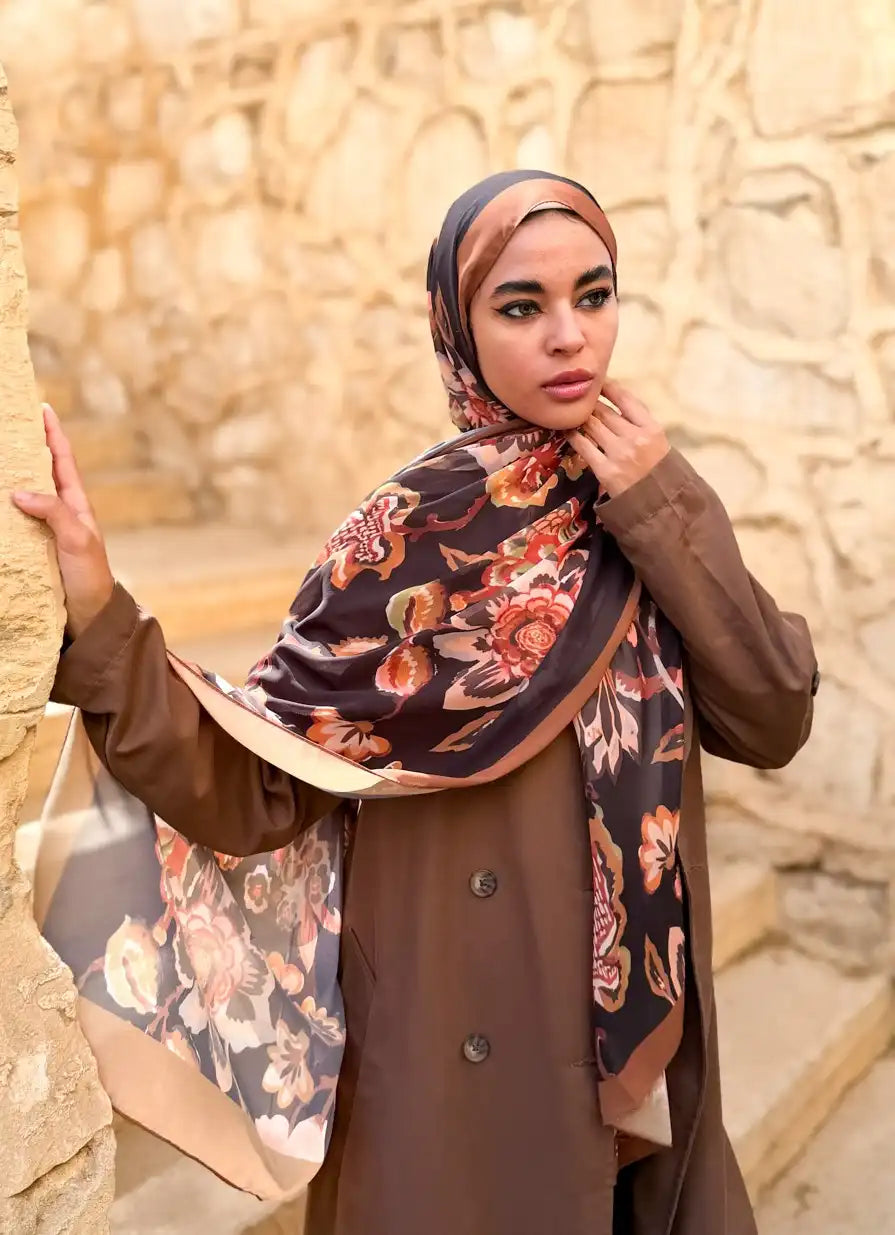 Dusk – Premium Printed Chiffon Scarf