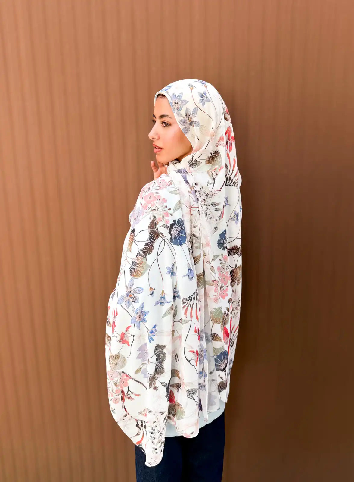 Ease – Premium Printed Chiffon Scarf